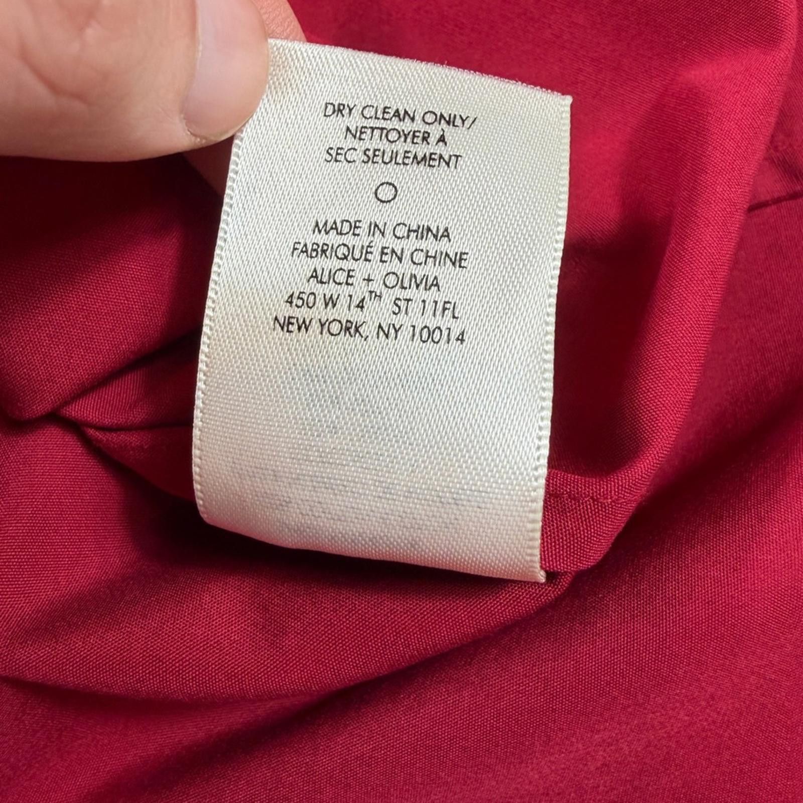Other Alice + Olivia Red Off The Shoulder Ruffle Mini Dress Womens Size M / US 6-8 / IT 42-44 - 6 Thumbnail