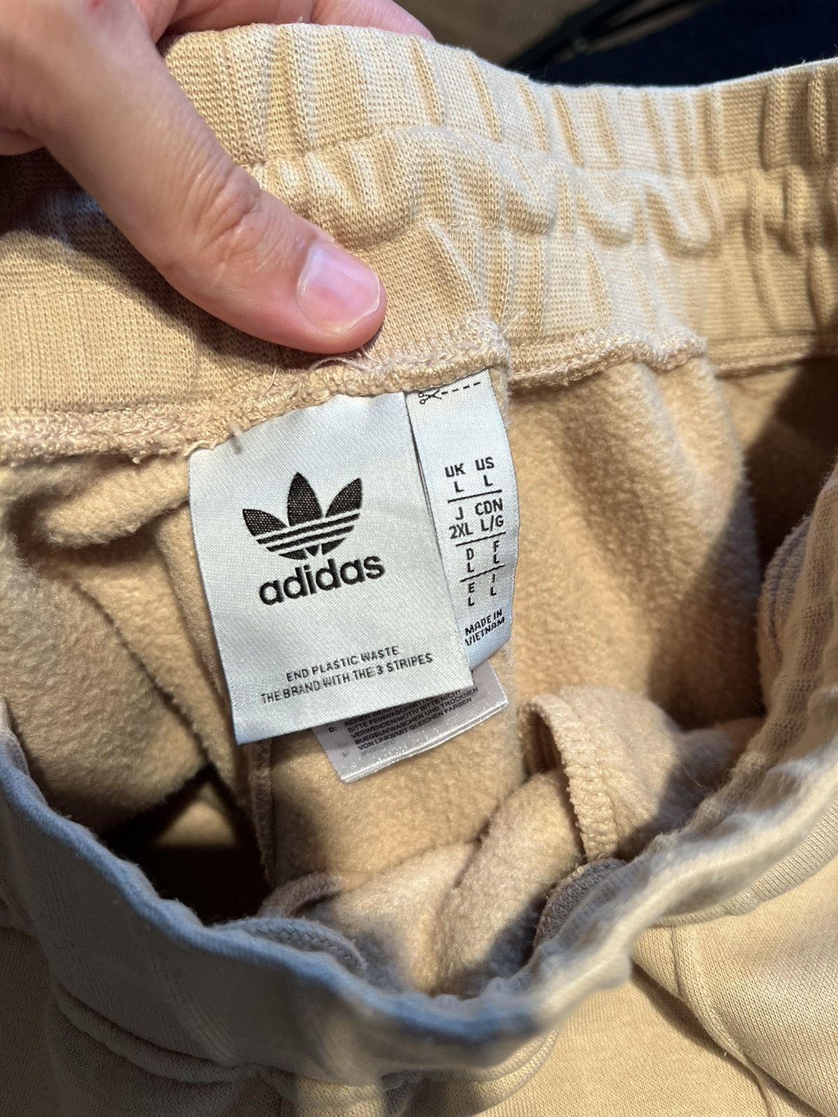 Adidas MEN'S ADIDAS Originals TREFOIL FLEECE TRACK Sweatpants Sz L Size US 40 / EU 56 - 5 Thumbnail