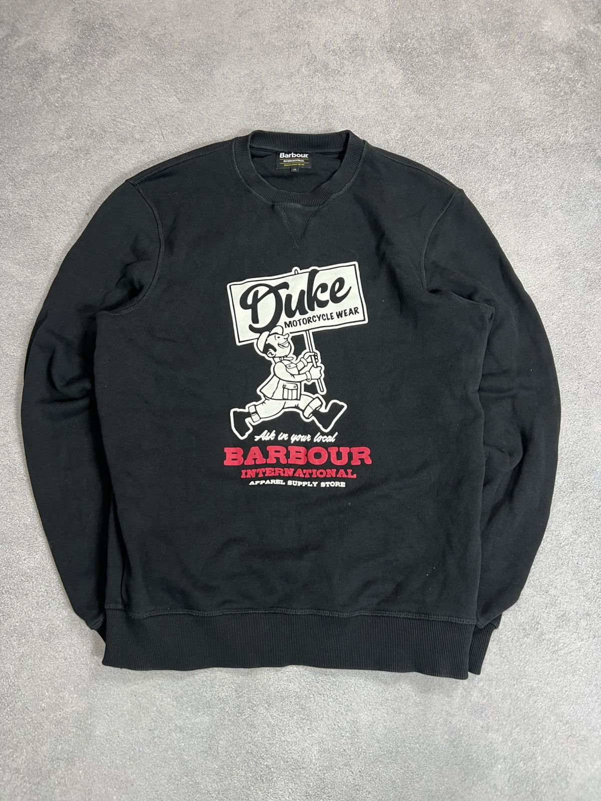 Barbour Barbour International Black Hype Y2K Luxury Sweatshir Size US M / EU 48-50 / 2 - 2 Thumbnail