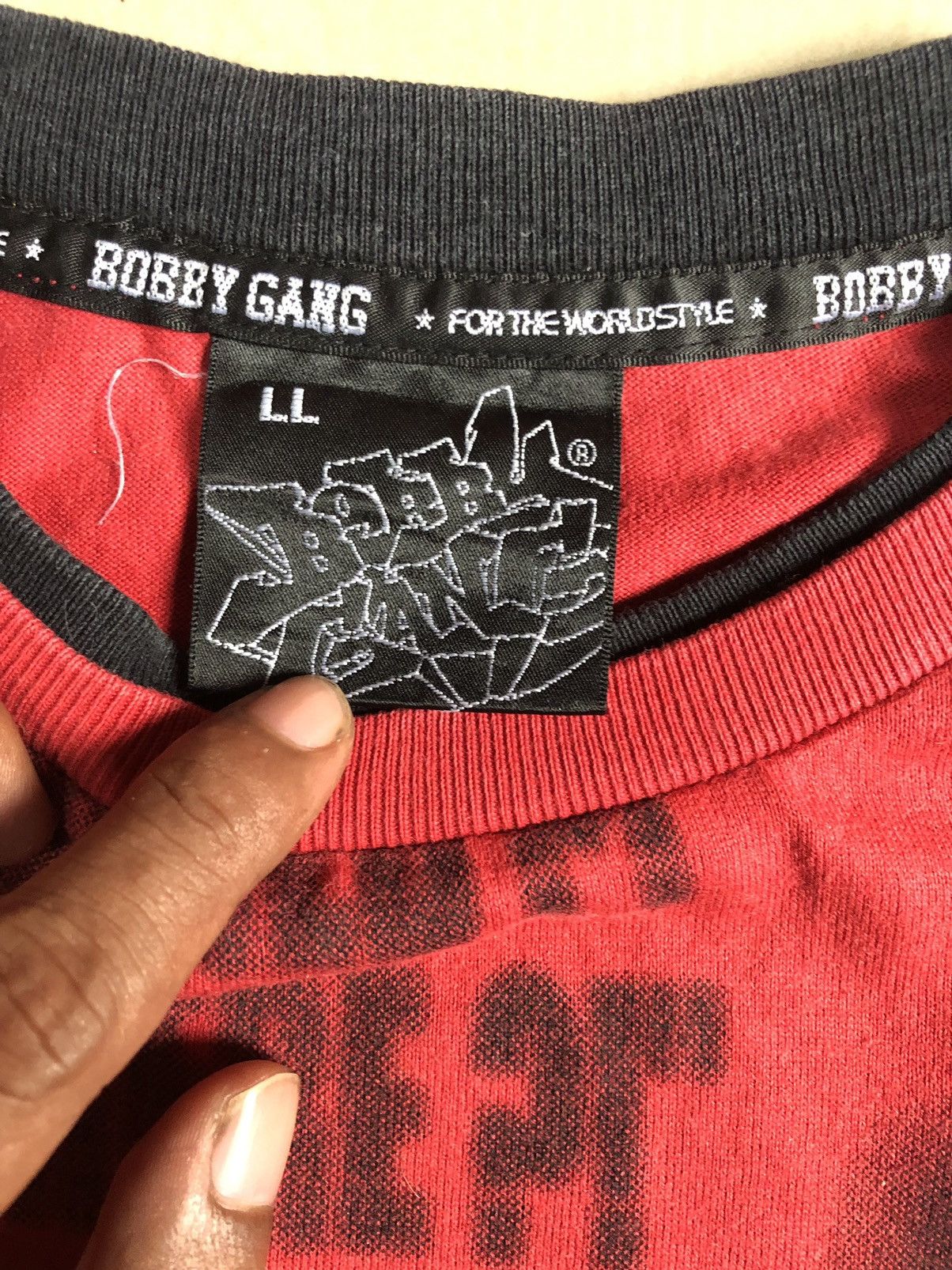 Other Vintage Bobby Gang Overprint Double Layer Longsleeve Size US L / EU 52-54 / 3 - 6 Thumbnail