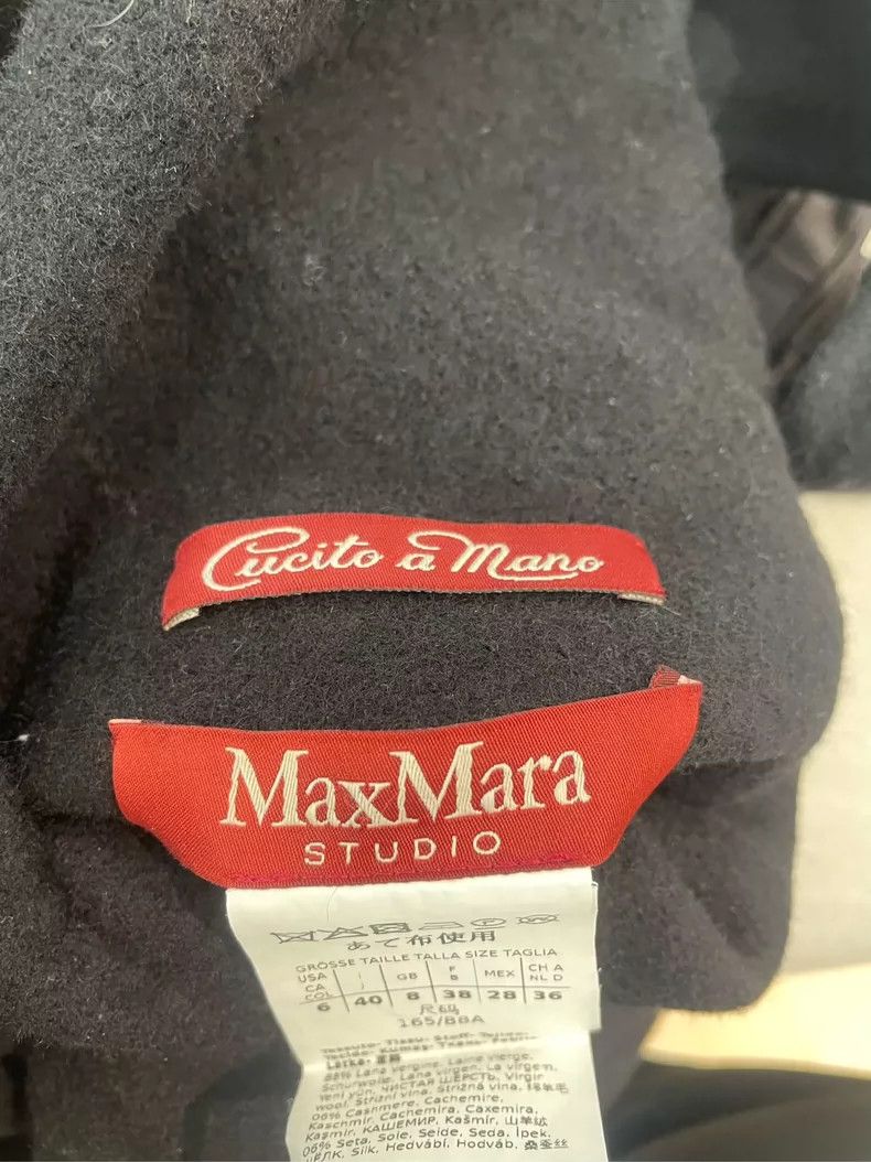 Max Mara Max Mara Autumn/Winter Classic Black Double Face Cashmere Size M / US 6-8 / IT 42-44 - 3 Thumbnail