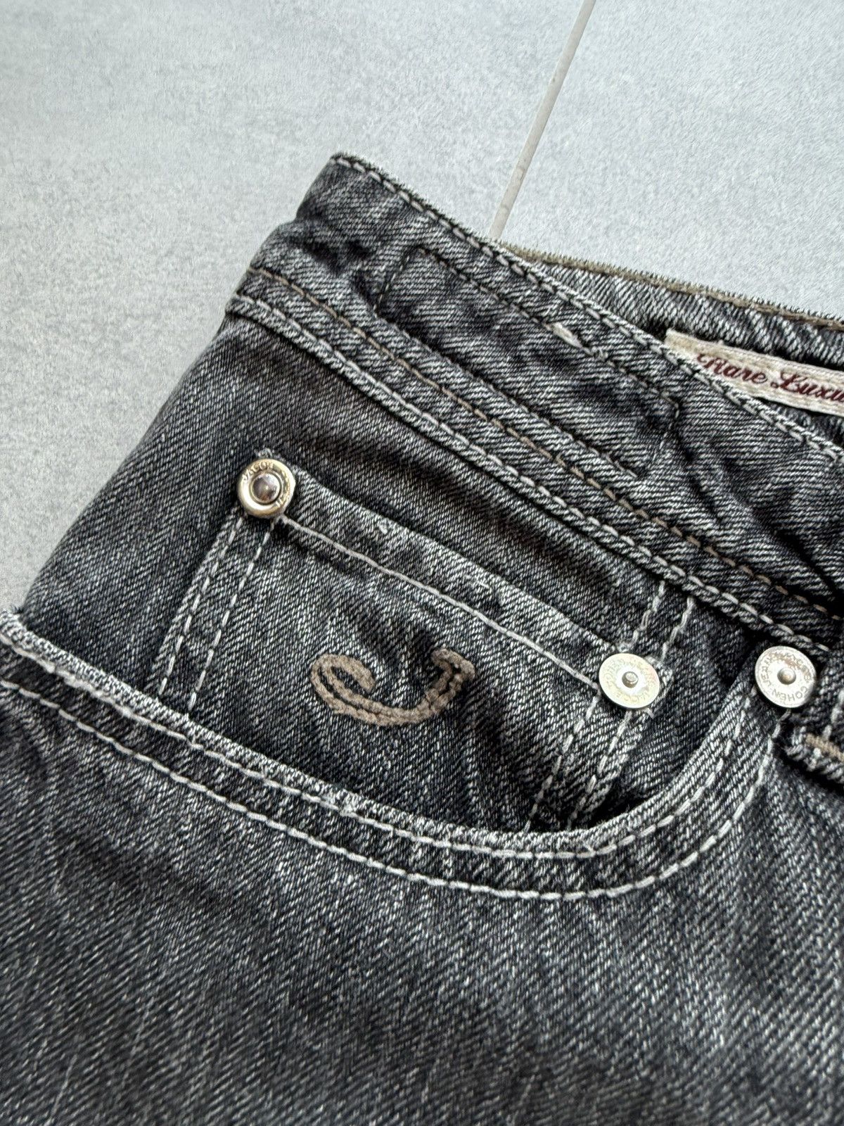 Jacob Cohen vintage Jacob Cohen baggy flared hype washed jeans japanese Size US 36 / EU 52 - 8 Thumbnail