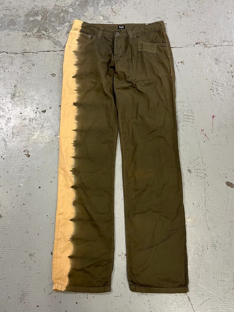 Dolce & Gabbana SS2006 Dolce & Gabbana Gradient Green & Yellow Pants Size US 34 / EU 50 - 5 Thumbnail