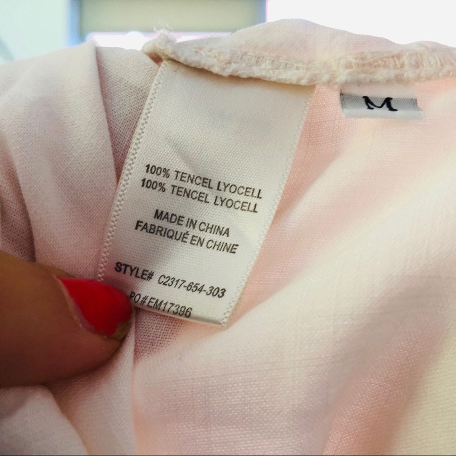 Anthropologie ANTHROPOLOGIE Cloth Stone Raw Blush Pink Top Shirt Blouse Size M / US 6-8 / IT 42-44 - 8 Thumbnail