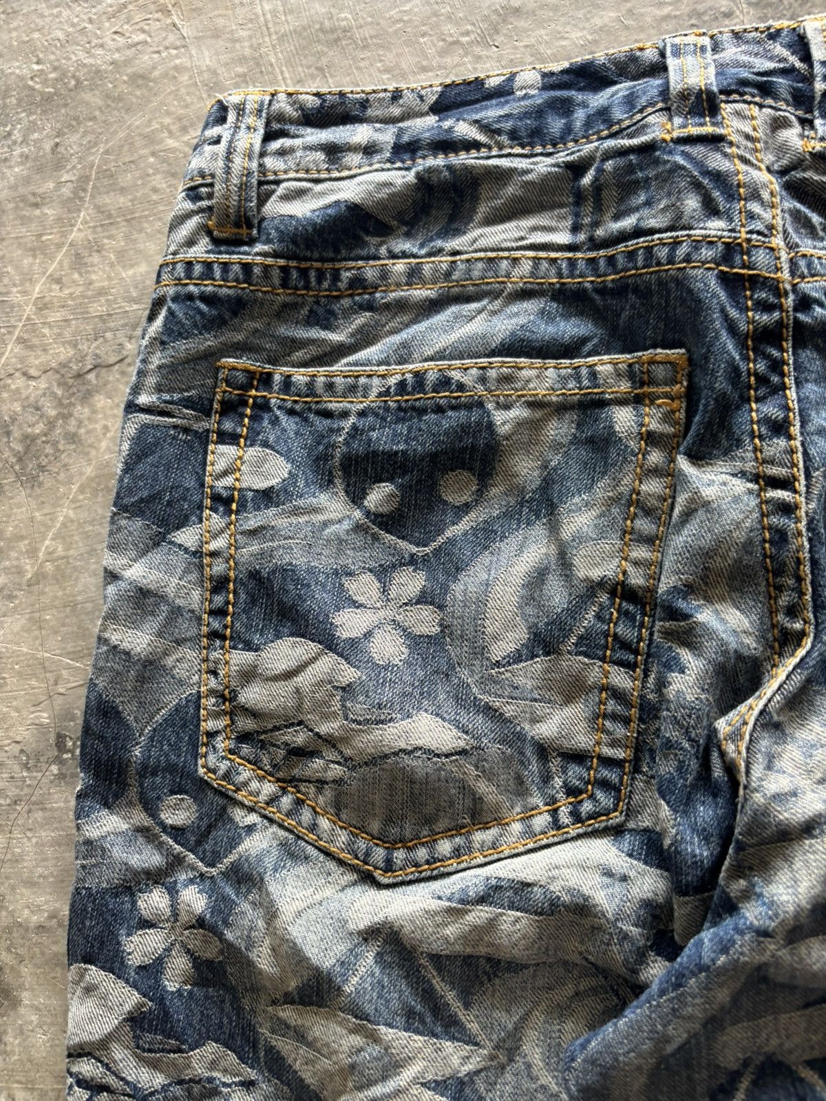 Japanese Brand SUPER RARE EVANGELION X NISHIKI JEANS ALL OVER EMBROIDERY Size US 32 / EU 48 - 20 Thumbnail