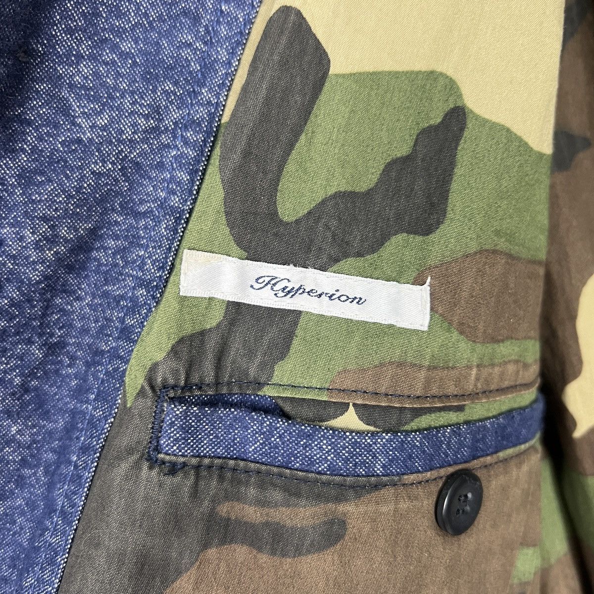 Indigo 🔥 HYPERION INDIGO BLUE CAMO LINING CHORE JACKET MADE MADE Size US S / EU 44-46 / 1 - 15 Thumbnail