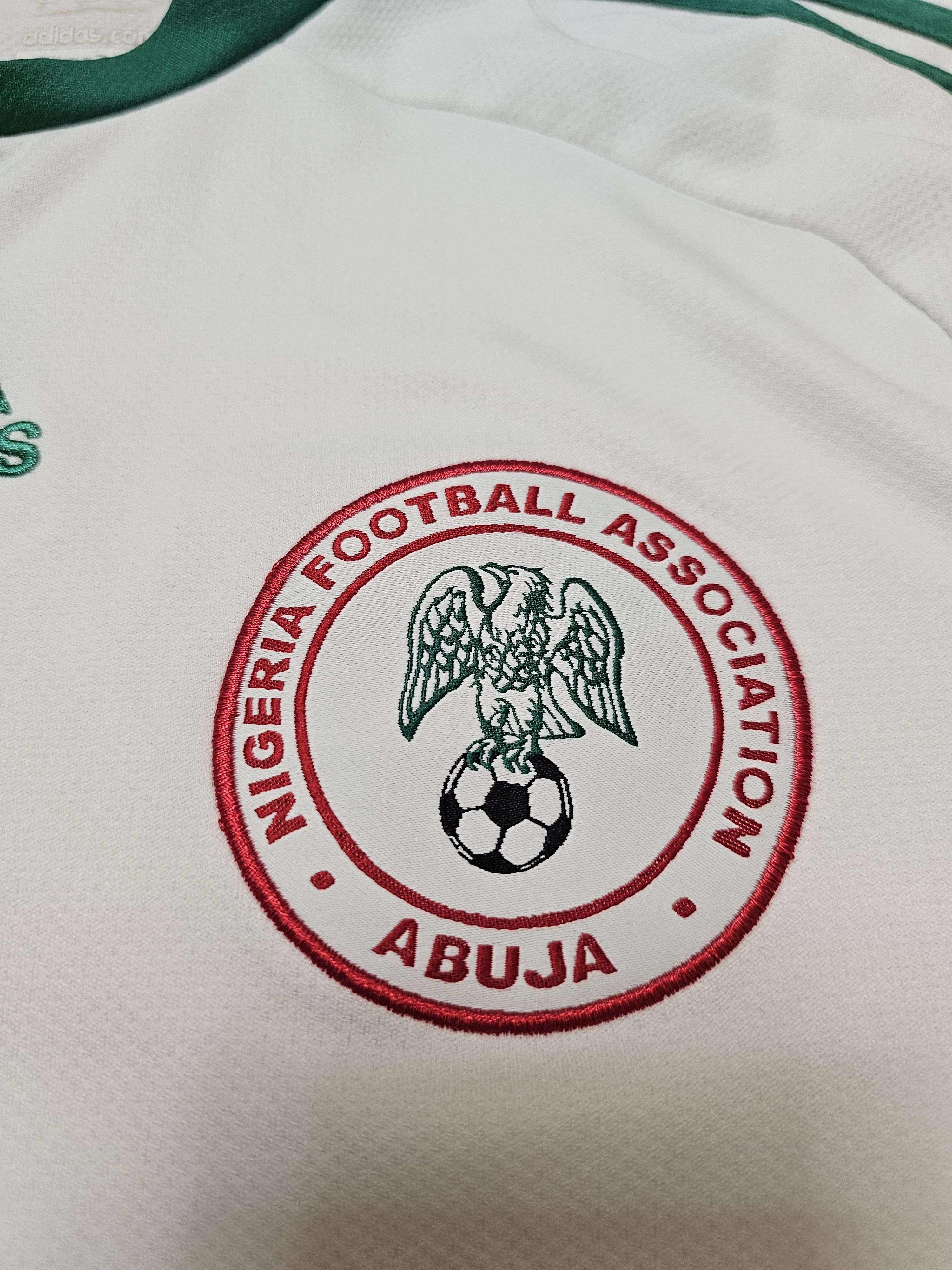 Adidas × All Sport NIGERIA 2008 2009 AWAY VINTAGE FOOTBALL SHIRT SOCCER JERSEY Size US S / EU 44-46 / 1 - 4 Thumbnail
