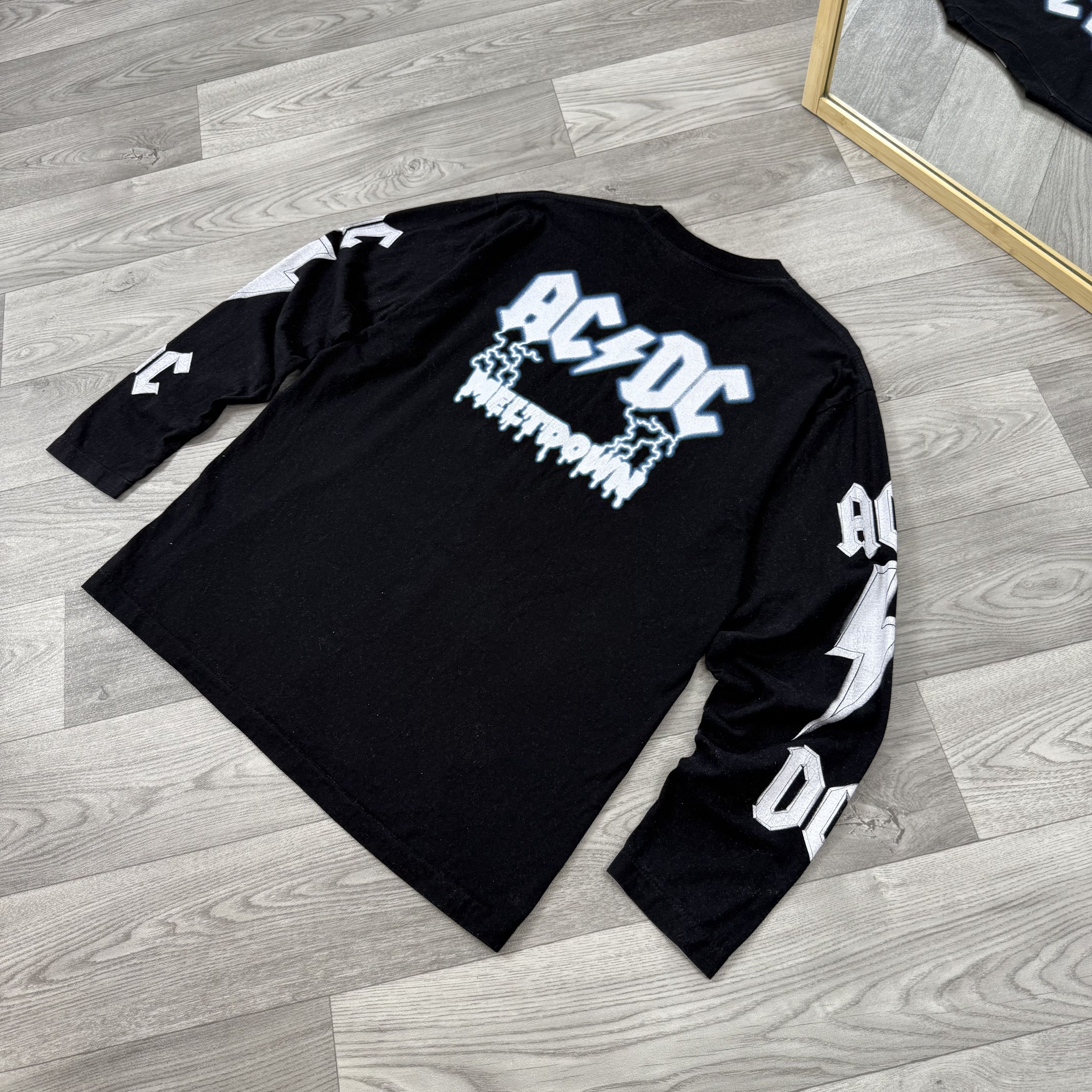 AC/DC Vintage AC/DC Meltdown Black Graphic Long Sleeve Tee Shirt Size US L / EU 52-54 / 3 - 6 Thumbnail