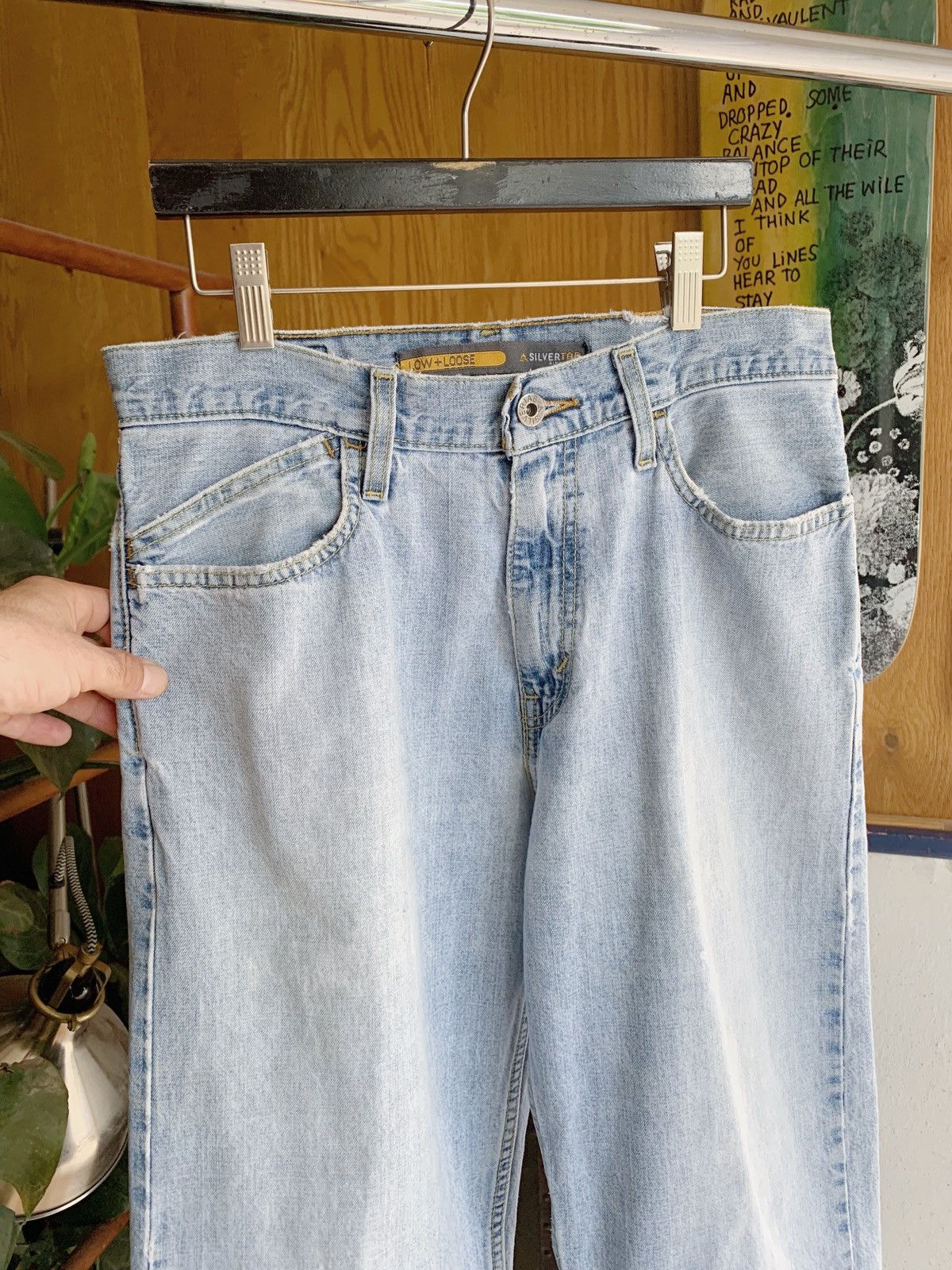 Levi's Vintage Levi’s Silvertab Sun Faded Shahiko Distressed Jeans Size US 28 / EU 44 - 6 Thumbnail