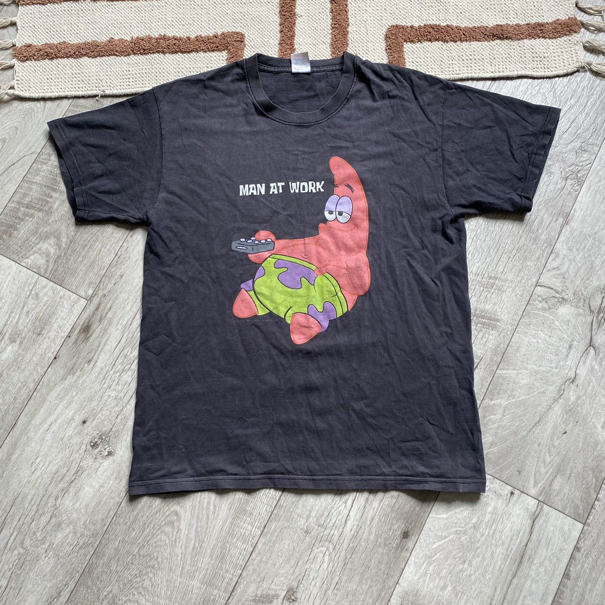 Nickelodeon × Vintage VINTAGE SPONGEBOB FADED PATRICK HUMOR T SHIRT Size US L / EU 52-54 / 3 - 1 Thumbnail