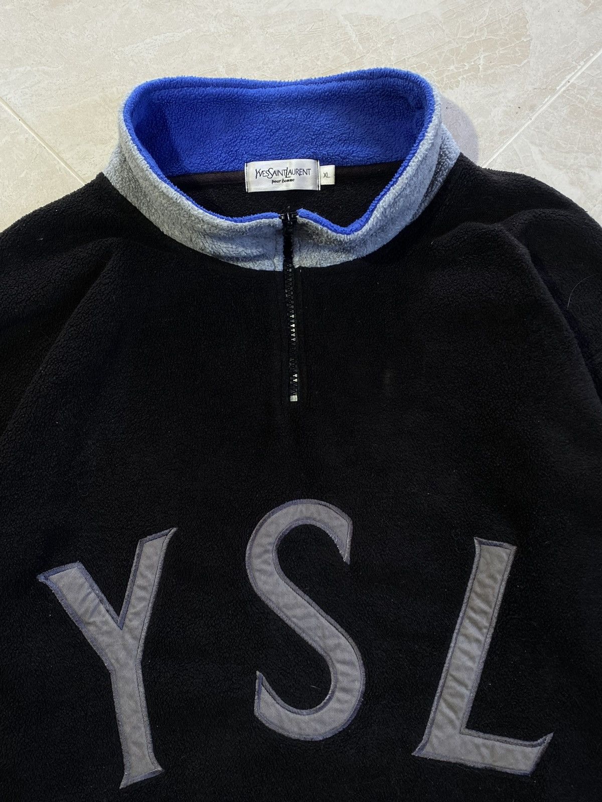 Yves Saint Laurent YSL Yves Saint Laurent Fleece Pullover Sweater Drake Vibes Size US XL / EU 56 / 4 - 10 Thumbnail