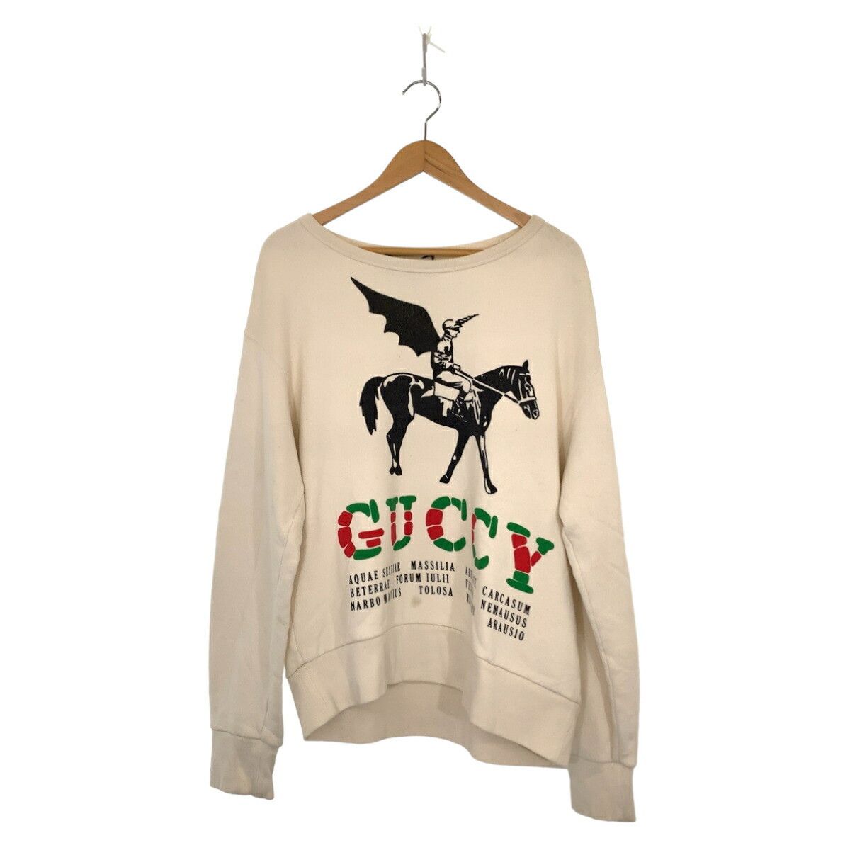 Gucci Gucci Gucci Cotton Wing Jockey Sweatshirt S Cotton Sweatshirts & Hoodies 475532 XJAKP Size ONE SIZE - 1 Thumbnail