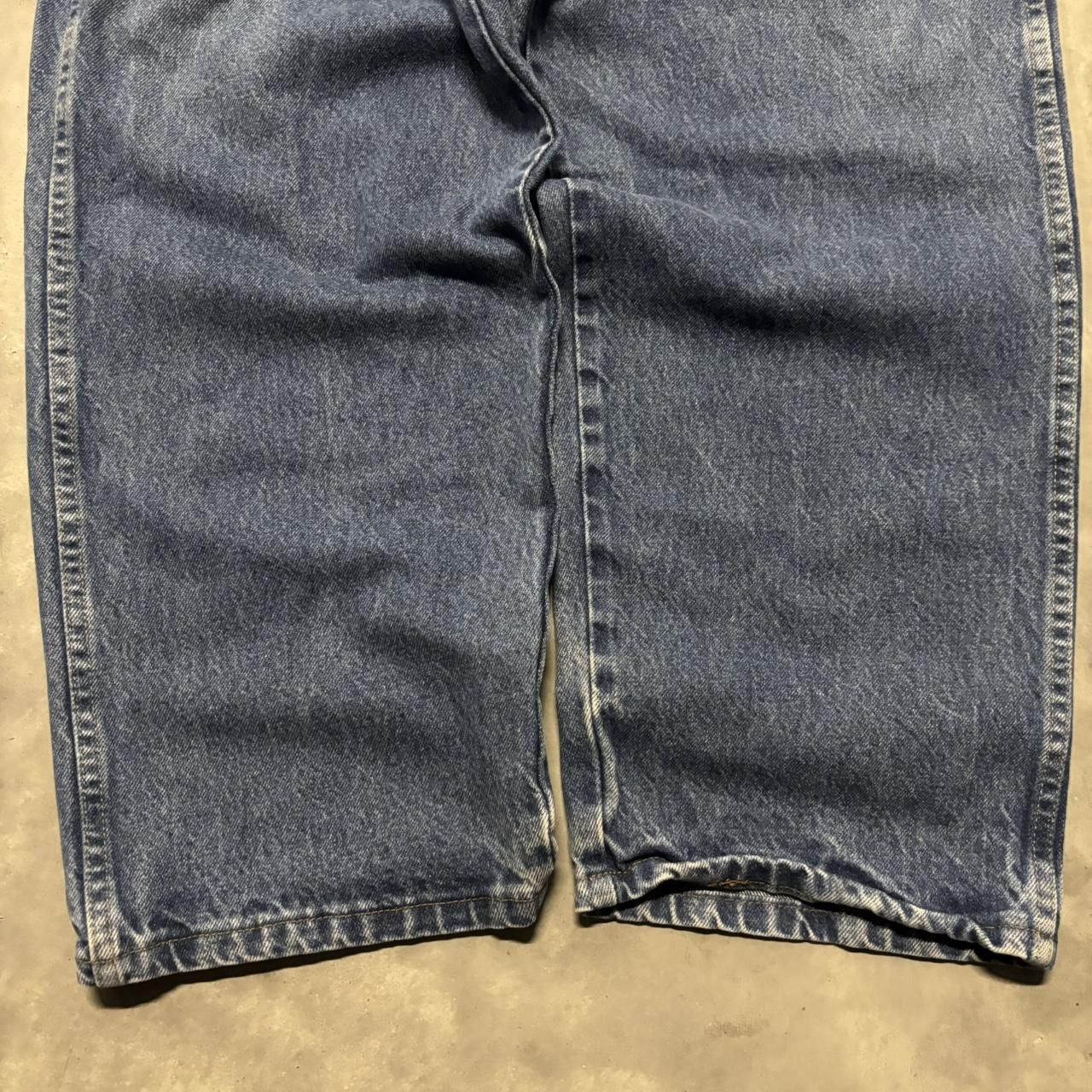 Japanese Brand × Vintage Crazy Vintage Y2K/2000s Baggy Medium Wash Skater Denim Jeans! Size US 44 / EU 60 - 6 Thumbnail