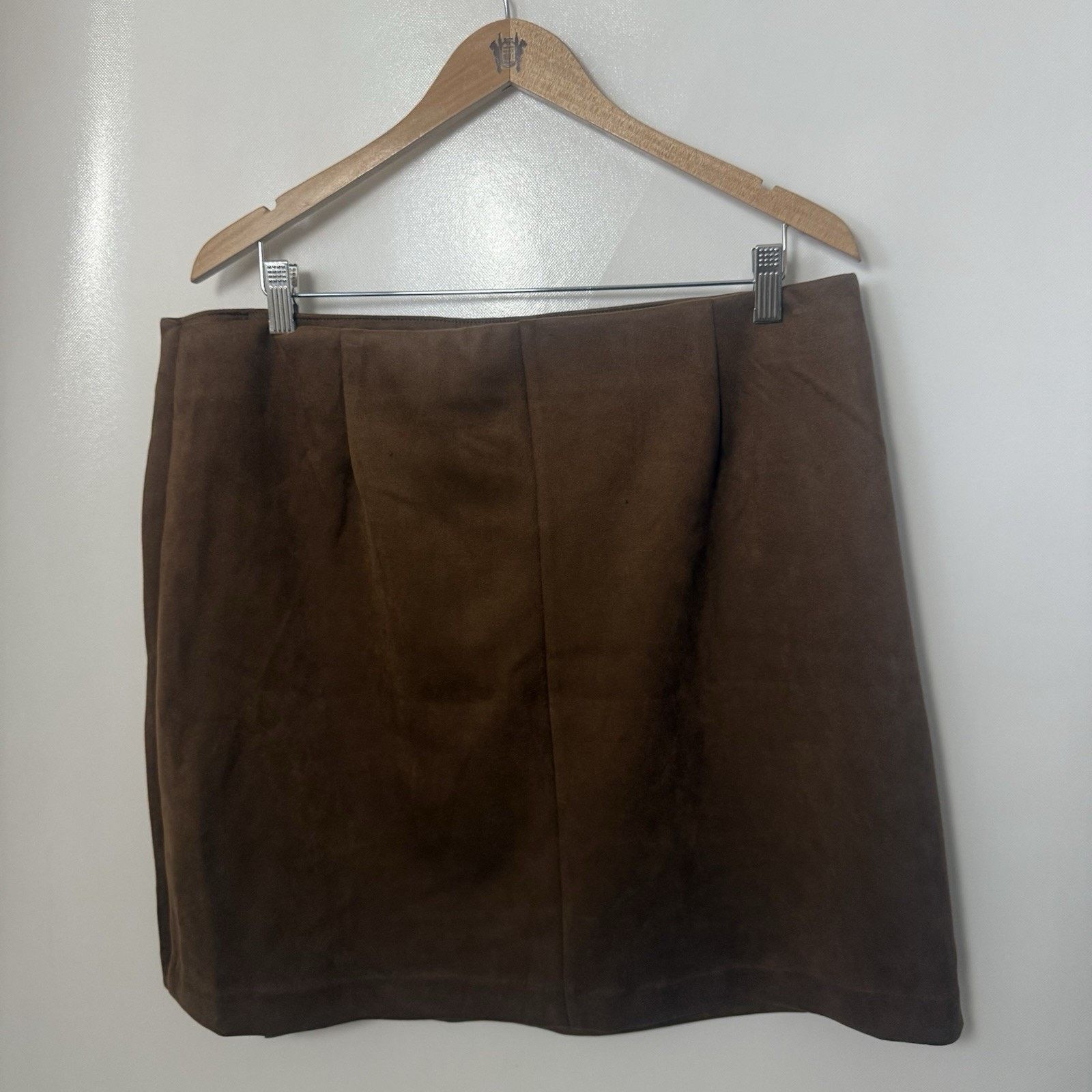 Other Marc New York Faux Leather Suede Skirt Butterscotch Size 37" - 2 Thumbnail