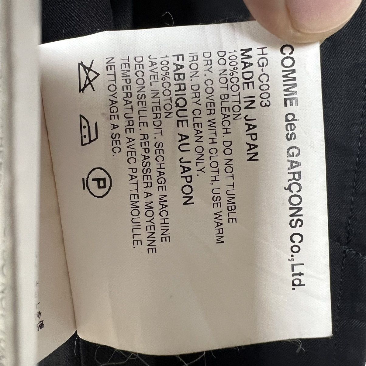 Comme des Garcons Homme Black Cotton Long Coat Size US S / EU 44-46 / 1 - 7 Thumbnail