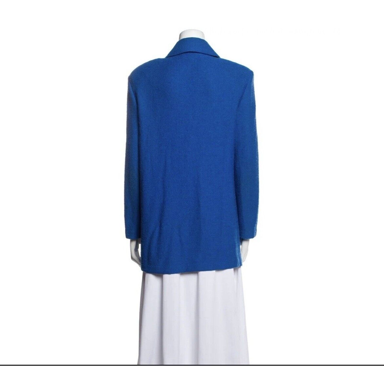 St. John St John Collection royal blue cardigan button sweater jacket Size XS / US 0-2 / IT 36-38 - 2 Thumbnail