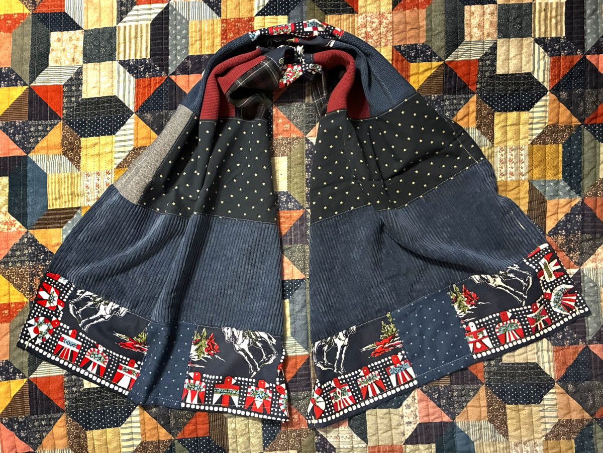 RRL Ralph Lauren CUSTOM RRL/ RL PATCHWORK SCARF (100% UPCYCLED RRL FABRIC) Size ONE SIZE - 3 Thumbnail