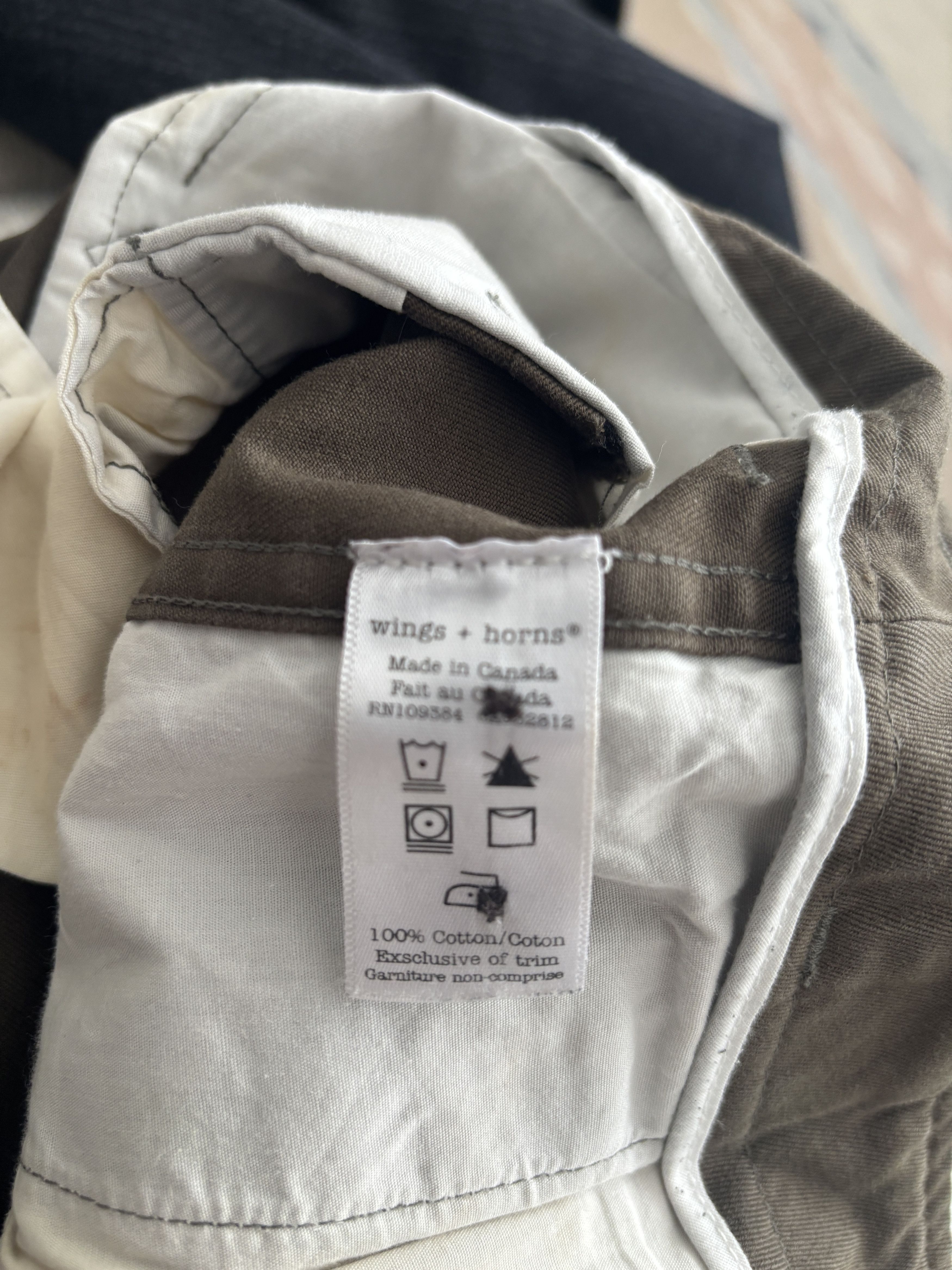 Wings + Horns $200 5 Pocket Button Fly Olive Green Chinos - 32 x 27.5 Size US 32 / EU 48 - 10 Thumbnail