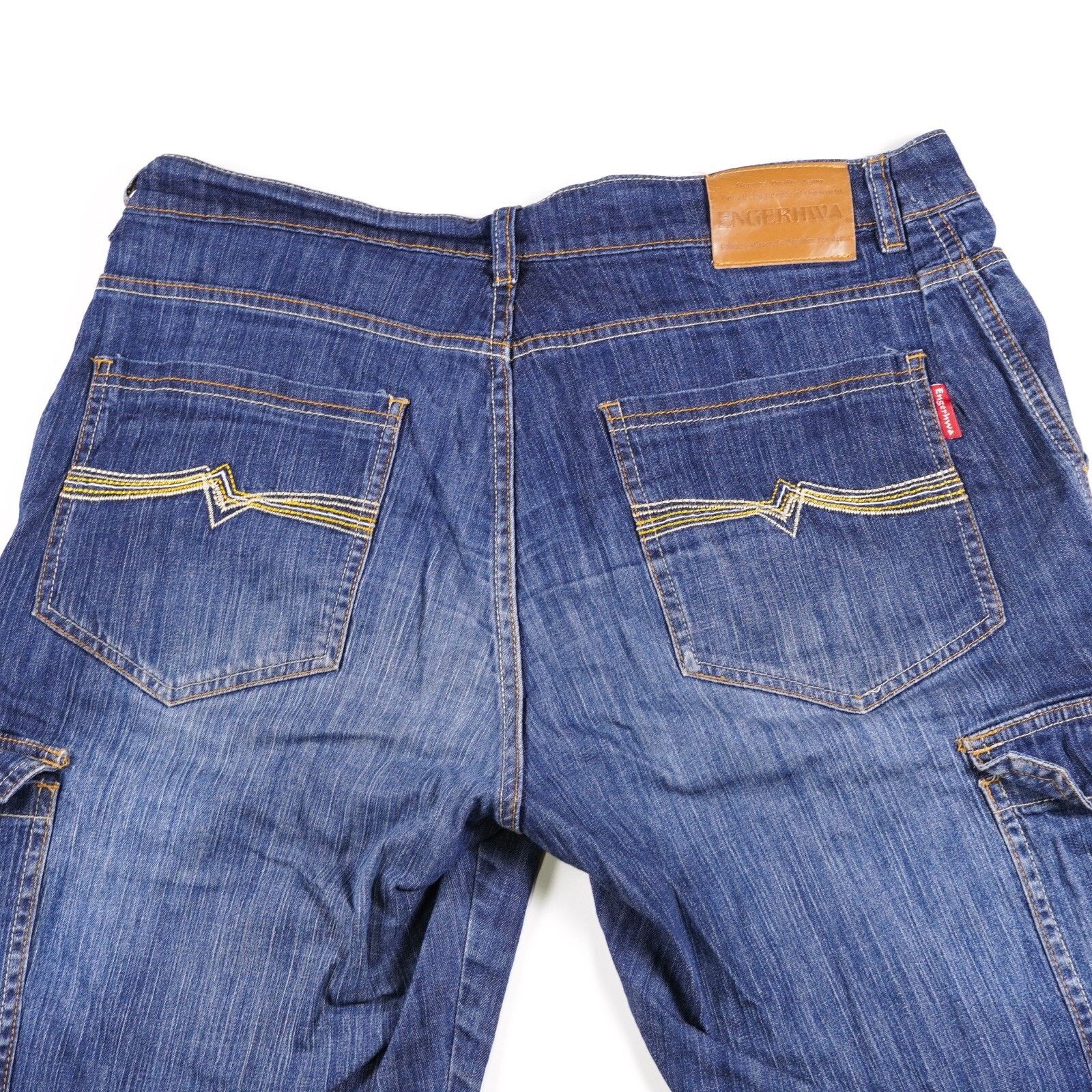 Other Engerhwa Phoenix Denim Jeans Straight Wide Cargo Shorts 32 Size US 32 / EU 48 - 8 Thumbnail