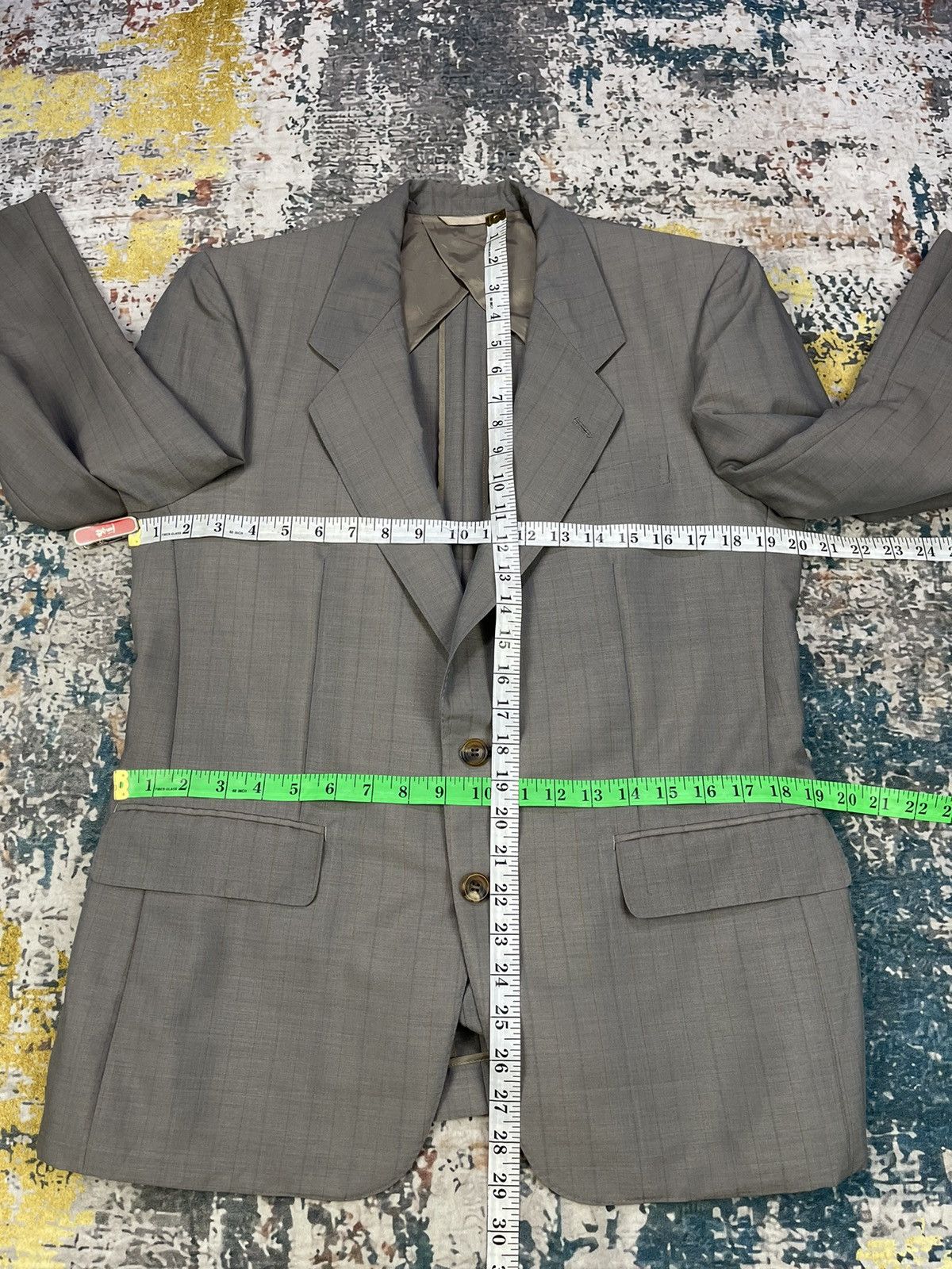 Balenciaga Balenciaga Paris Checked Gray Single Breasted Suit Blazer Size US S / EU 44-46 / 1 - 9 Thumbnail