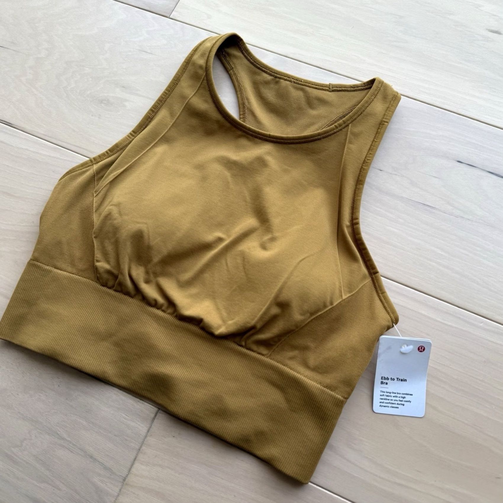 Lululemon Lululemon EBB to Train Bra 6 Dark Khaki Yoga Vent Surge Training Athleisure Sports Bra Womens Size ONE SIZE - 7 Thumbnail