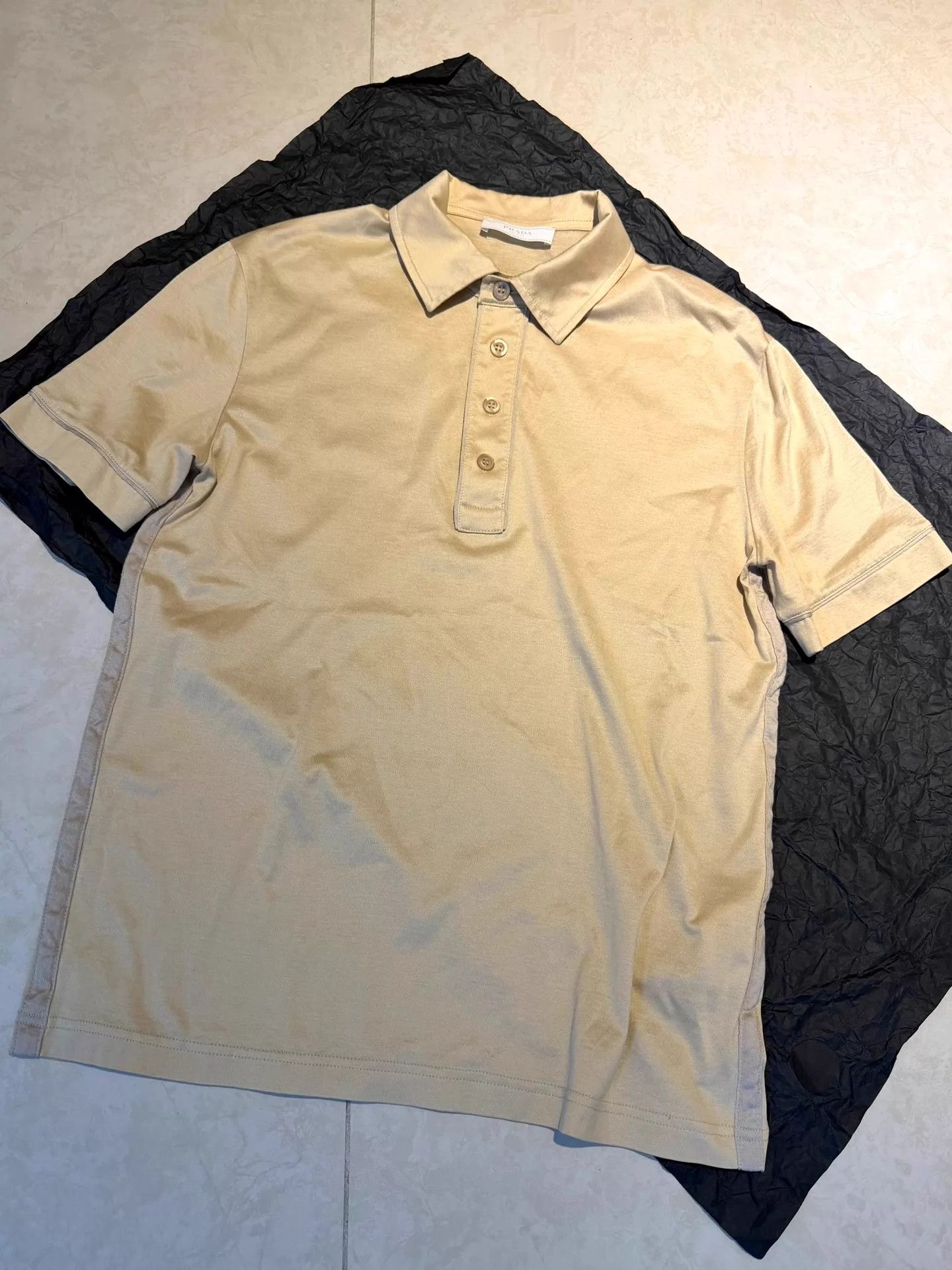 Prada PRADA Unisex Nylon Side Stripe Slim Old Money Polo Size S / US 4 / IT 40 - 1 Thumbnail