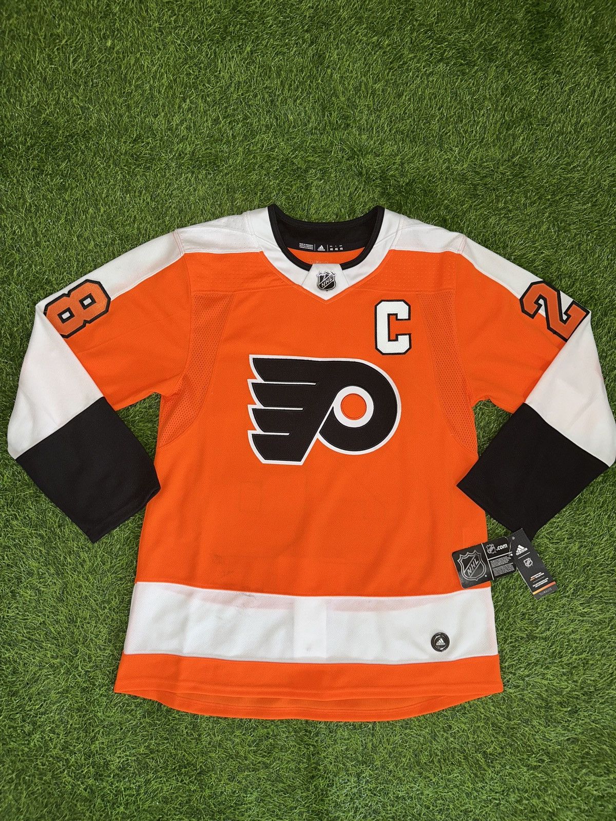 Nhl adidas philadelphia flyers claude giroux jersey size 46