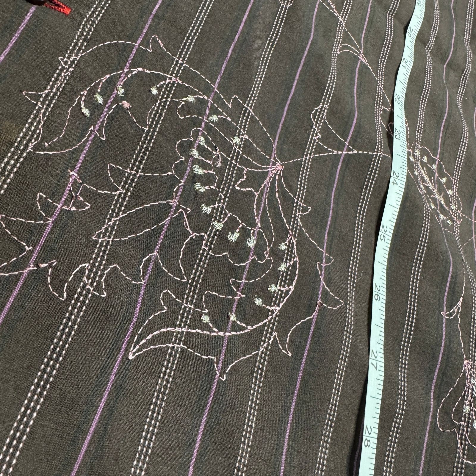 Guess Y2K Guess by Marciano Embroidered Pinstripe Shirt – L Size US L / EU 52-54 / 3 - 6 Thumbnail
