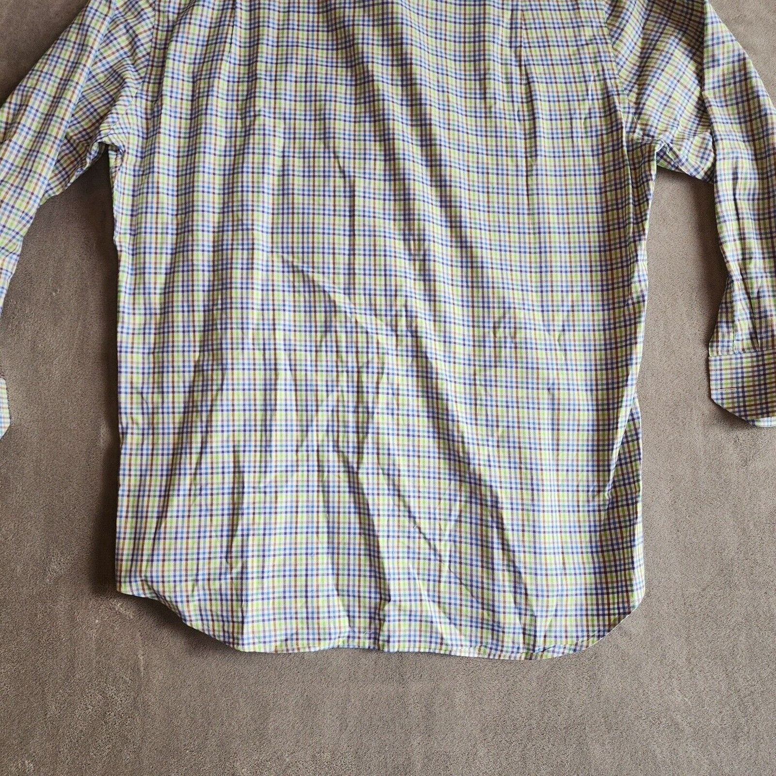Peter Millar Peter Millar Mens Button Up LS Golf Polo Shirt Plaid LG Size US L / EU 52-54 / 3 - 13 Thumbnail
