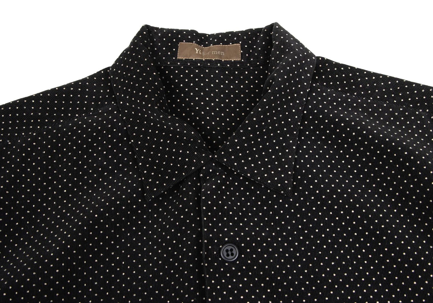 Jean Paul Gaultier Open Collar Dot Shirt in Black Beige (Size M) Size US M / EU 48-50 / 2 - 5 Thumbnail
