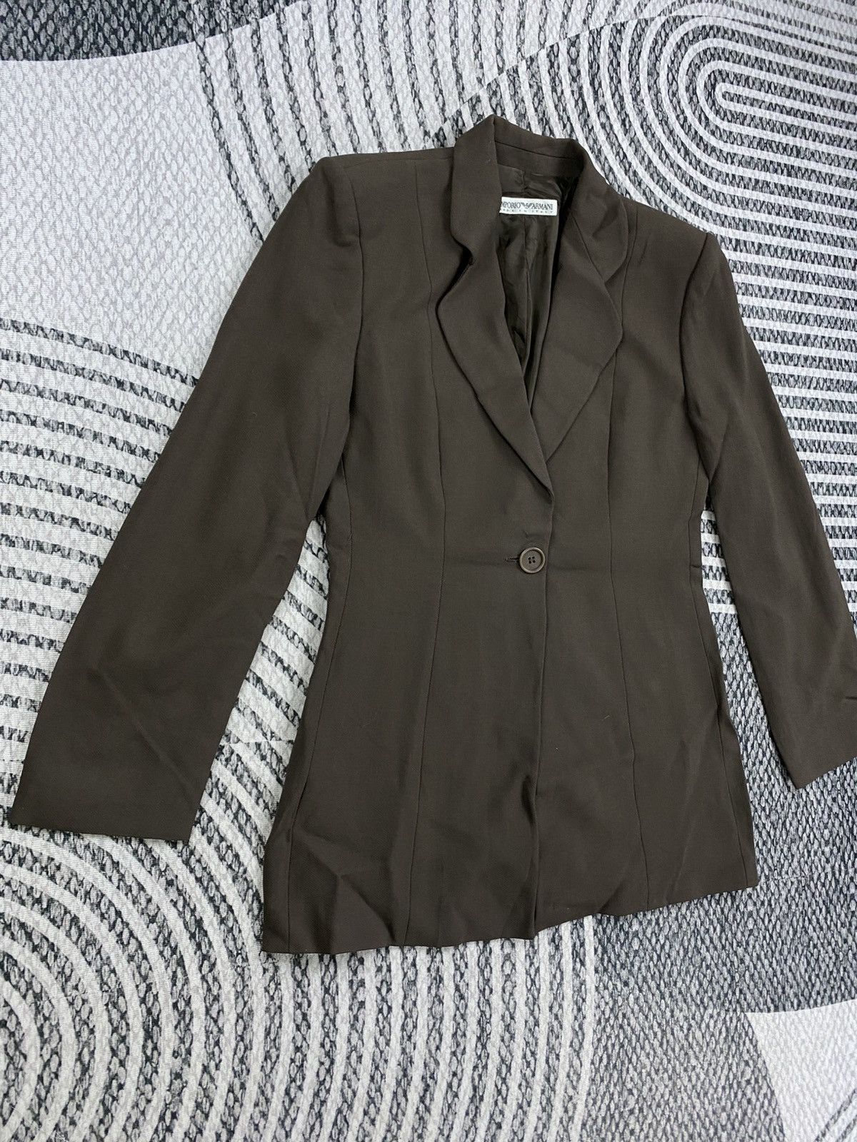 Emporio Armani Vintage Emporio Armani Single Button Blazer Style Jacket Size US S / EU 44-46 / 1 - 3 Thumbnail