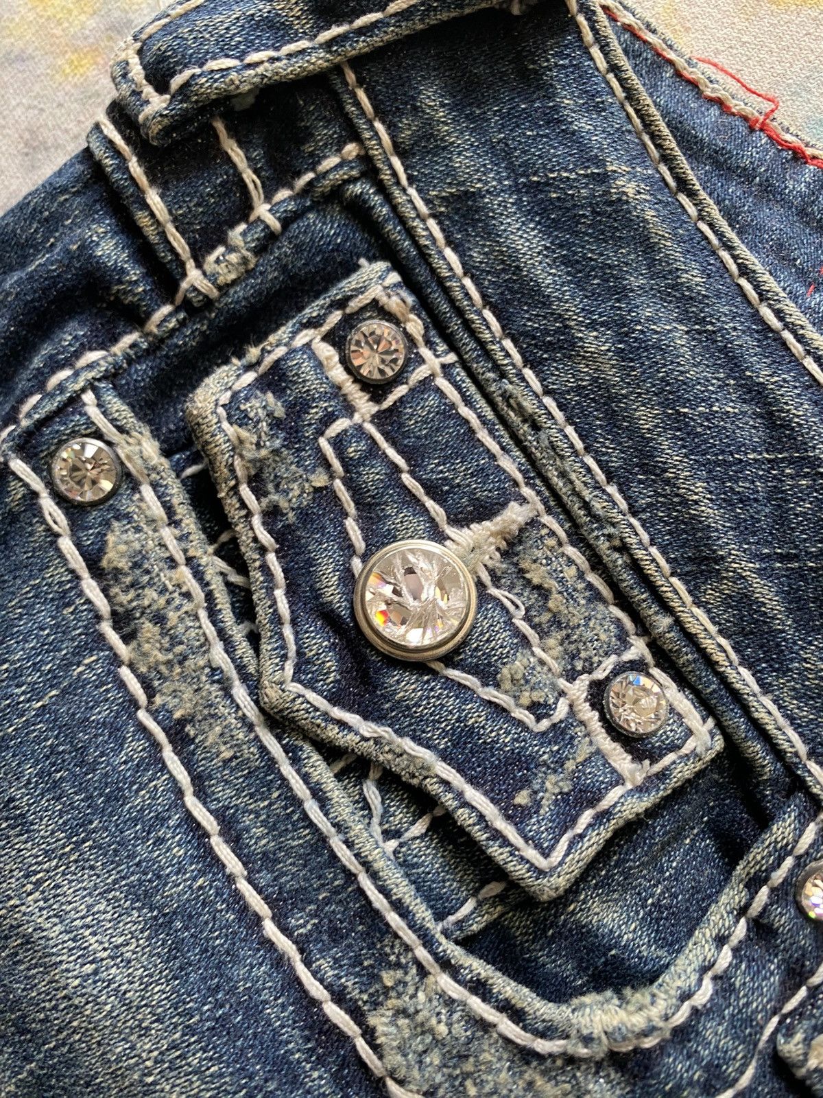 True Religion Vintage True Religion Disco Billy Big T Jeans USA Sz 29 Size 29" - 7 Thumbnail