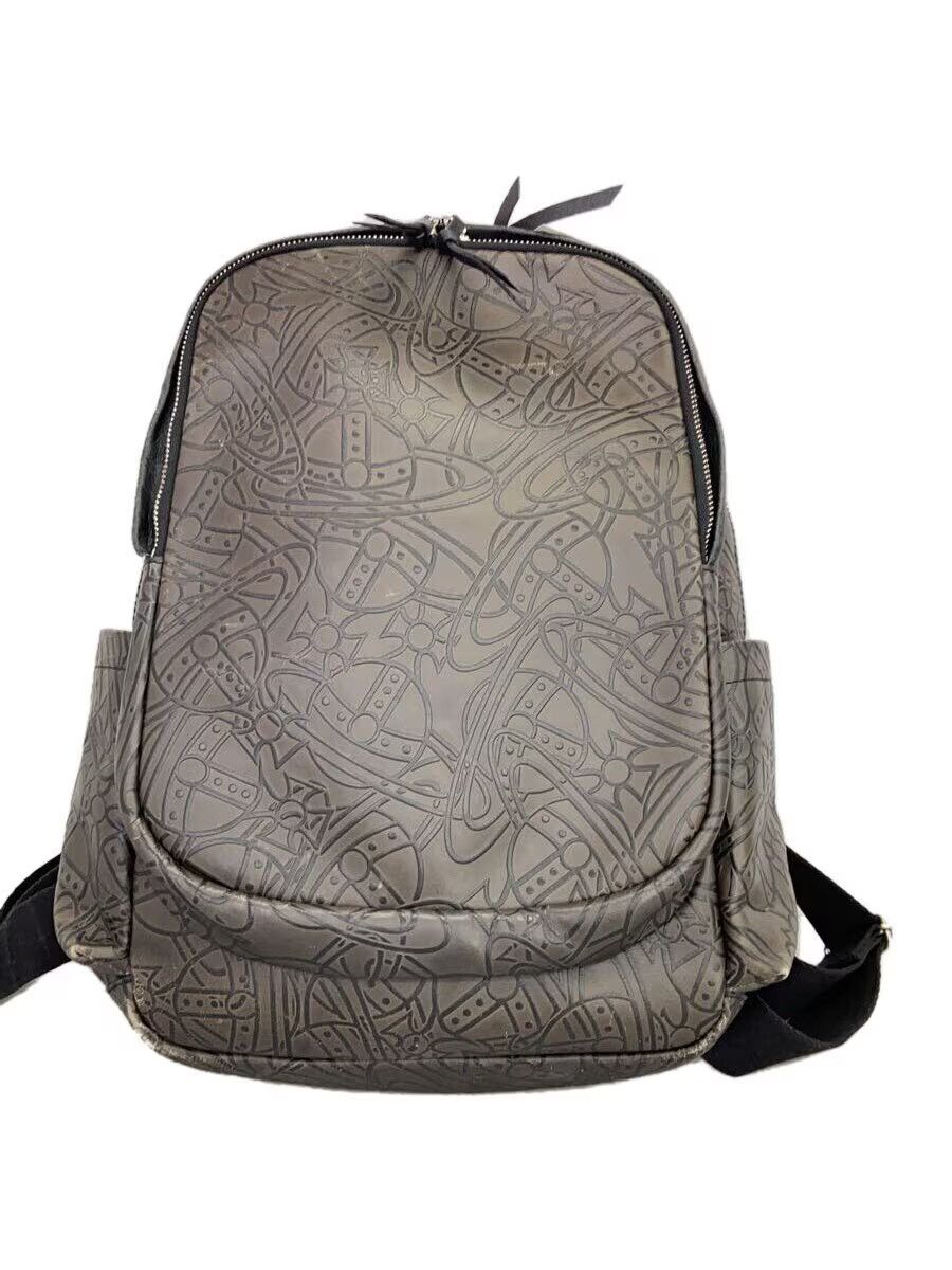 Vivienne Westwood Allover Orb Logo Leather Arthur Backpack Size ONE SIZE - 2 Thumbnail
