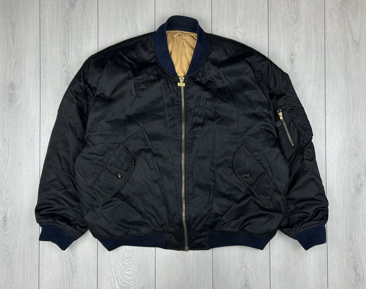 Japanese Brand × Vintage Aviation Flight Vintage Jacket MA-1 USA size XL Size US XL / EU 56 / 4 - 1 Thumbnail