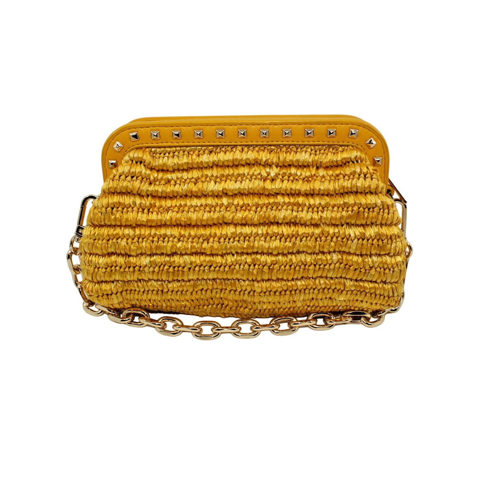 Michael Kors MICHAEL KORS Livia Small Cloud Butter Woven Leather Bag $448 Size ONE SIZE - 3 Thumbnail