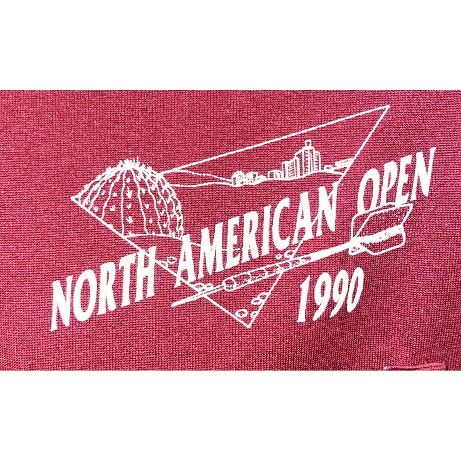 Vintage Boardwalk Polo Shirt Mens Red Polyester Blend Golf North American Open 20 in Armpit Size L Size US L / EU 52-54 / 3 - 4 Thumbnail