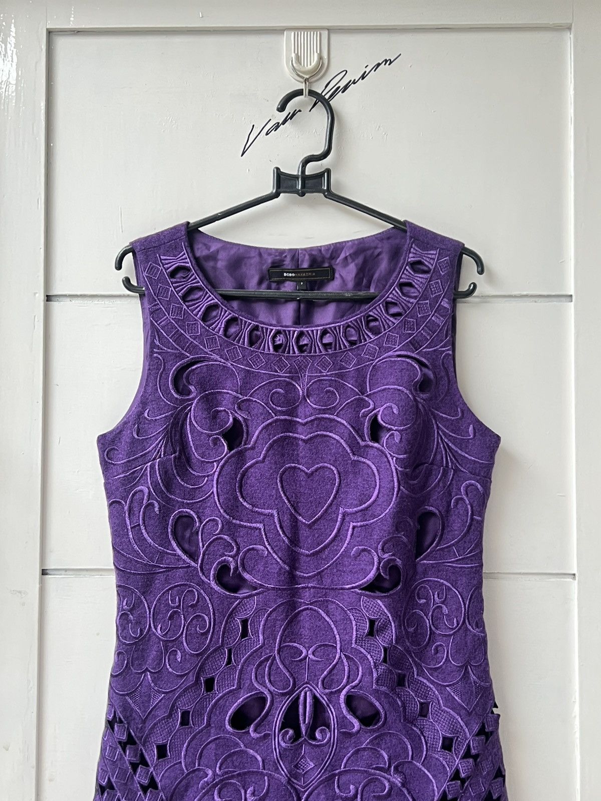 Bcbgmaxazria BCBG MAX AZRIA Purple Mini Dress Size XS / US 0-2 / IT 36-38 - 7 Thumbnail