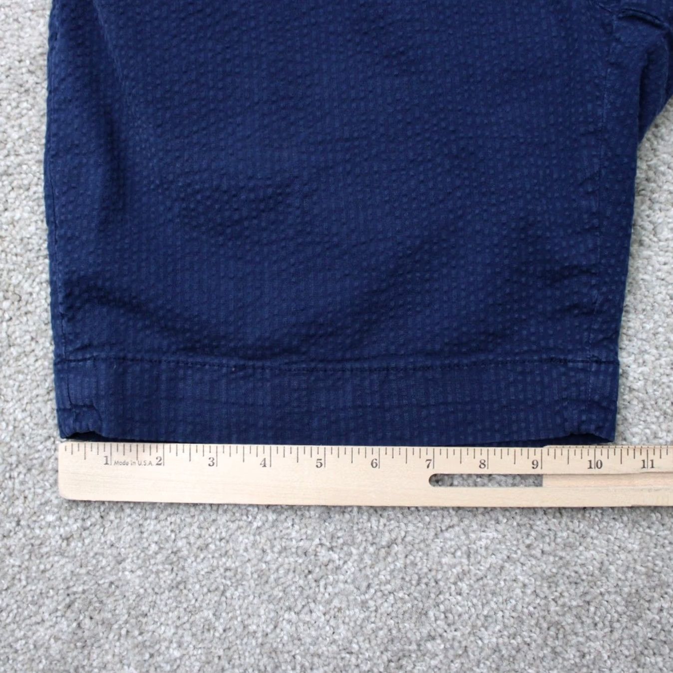 Polo Ralph Lauren Polo Ralph Lauren Chino Shorts Mens 35 Blue Seersucker Stretch Straight Fit Size US S / EU 44-46 / 1 - 7 Thumbnail