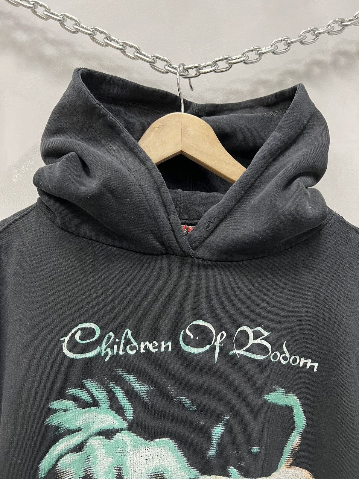 Band Tees × Vintage VINTAGE DISTRESSED FADED 2000s children of bodom boxy hoodie Size US L / EU 52-54 / 3 - 11 Thumbnail