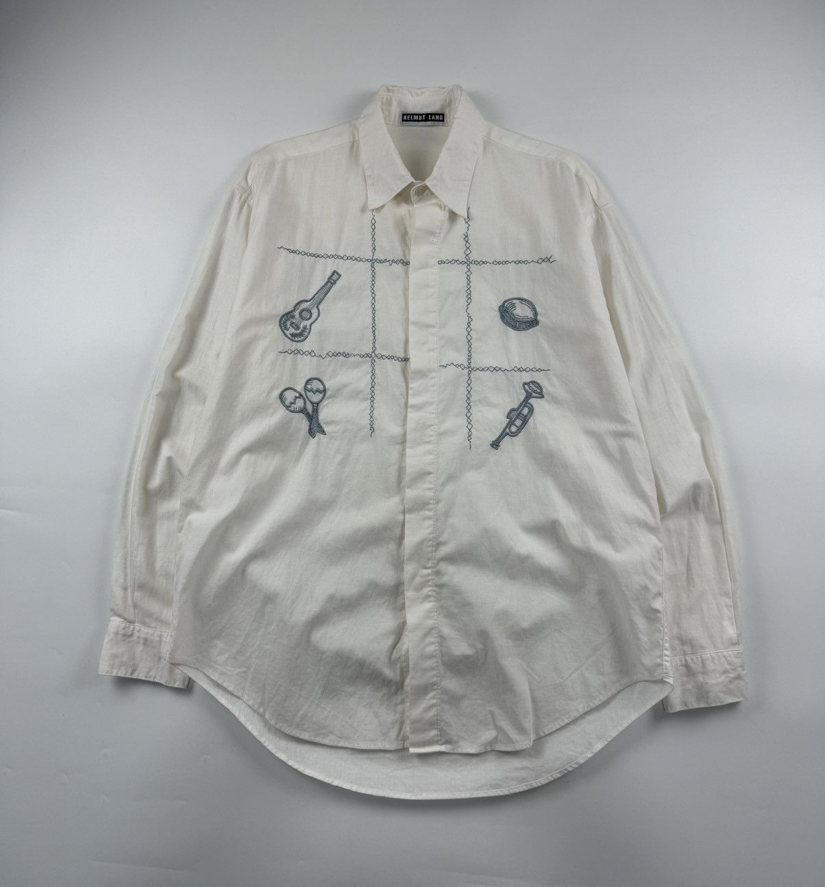 Helmut Lang Vintage Helmut Lang Linen Shirt Size US XL / EU 56 / 4 - 1 Thumbnail