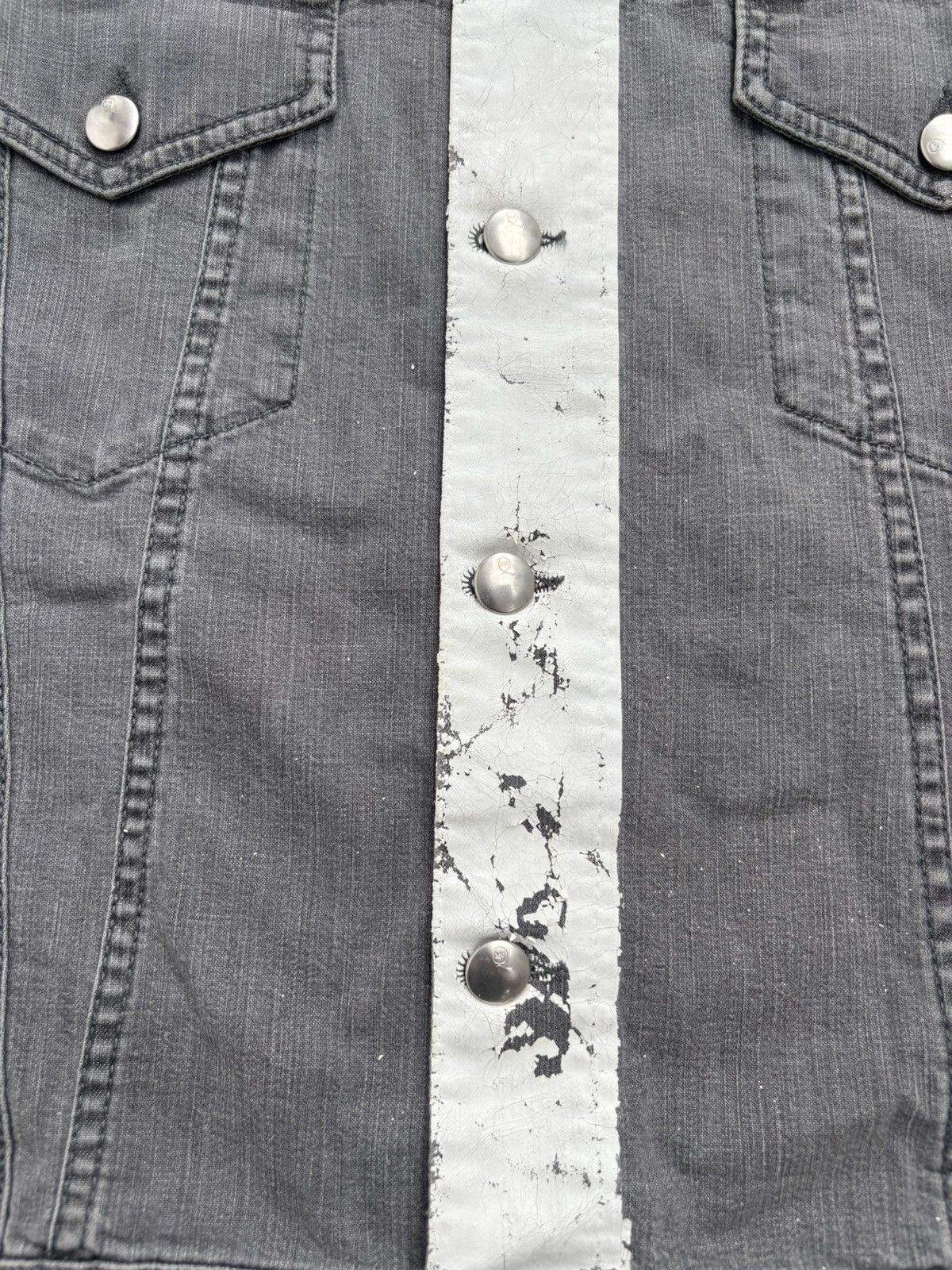 Alexander McQueen SS14 Painted Trucker Denim Jacket Size US M / EU 48-50 / 2 - 3 Thumbnail
