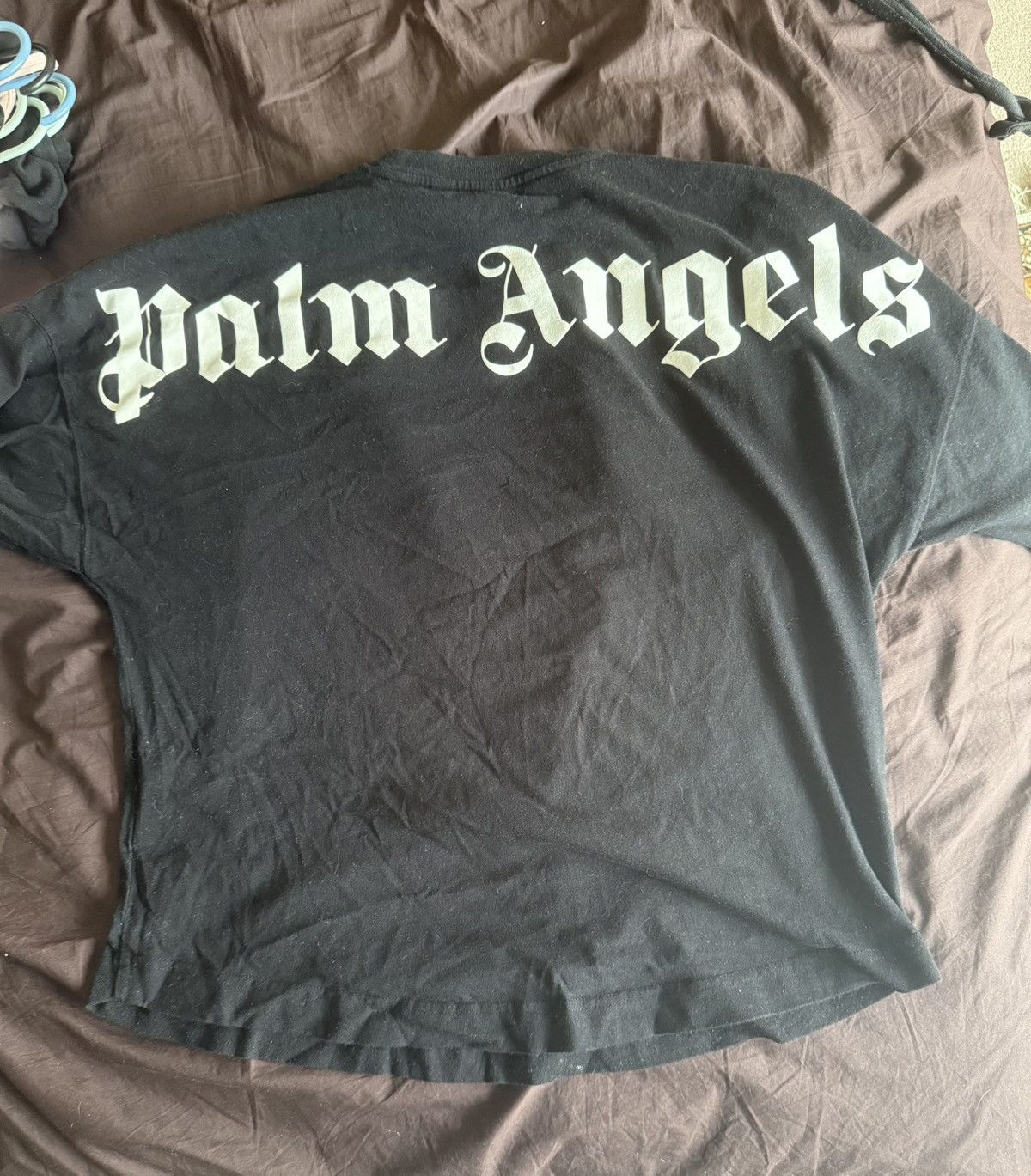 Palm Angels Palm Angels Mock Neck Logo T-Shirt Size US S / EU 44-46 / 1 - 7 Thumbnail