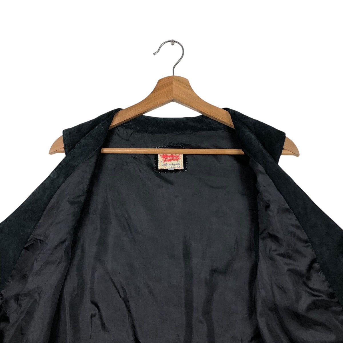 Genuine Leather 📌Vintage Leather Vest Biker Gumuintl Union Made Size US L / EU 52-54 / 3 - 15 Thumbnail
