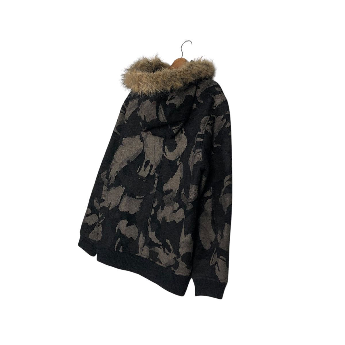 Vintage 🔥VINTAGE BOMBER JACKET VILLE D’ESPOIR CAMOUFLAGE MINK FUR Size US L / EU 52-54 / 3 - 13 Thumbnail