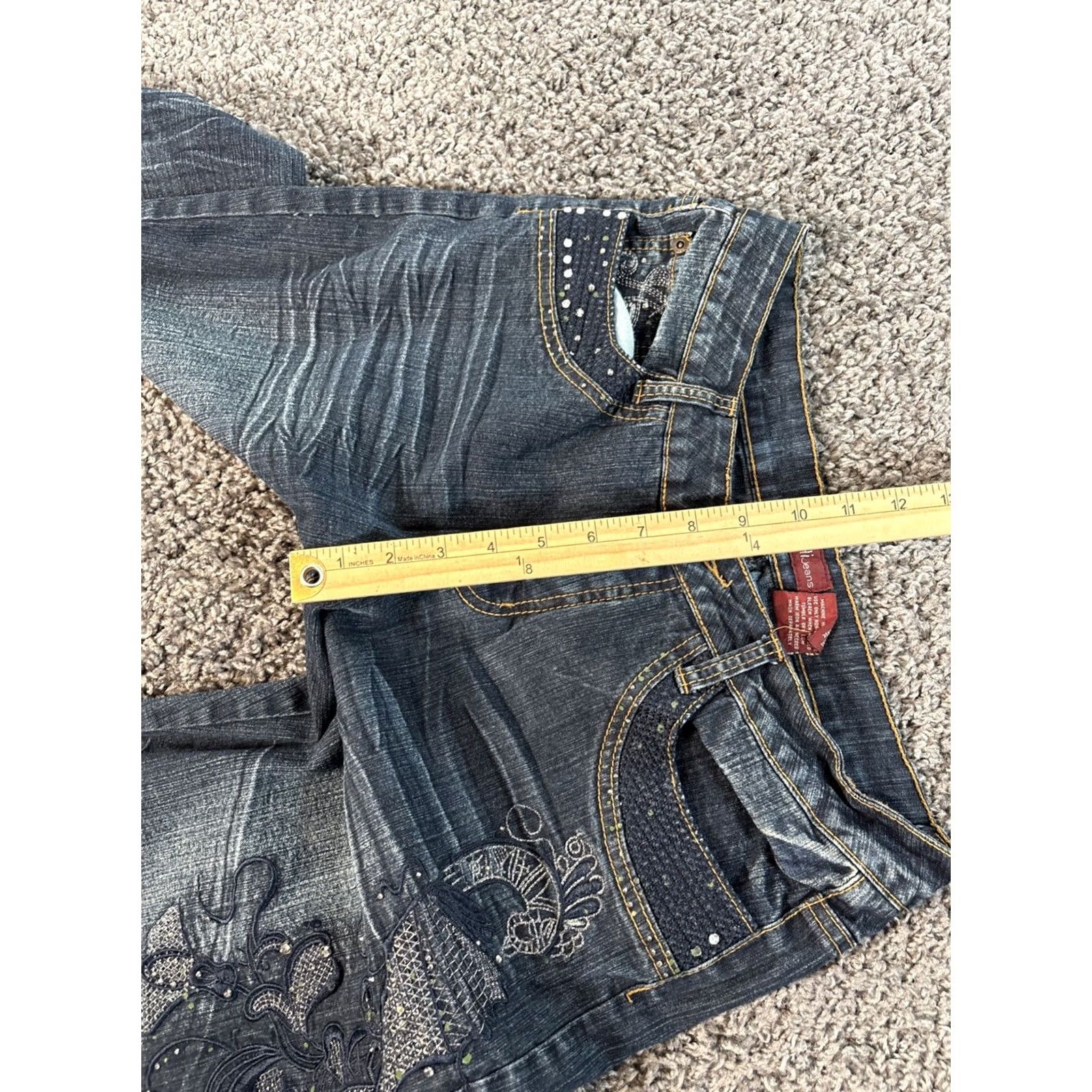 Vintage VINTAGE Hi Jeans Jeans Womens 30x31 Bootcut Embroidered Distressed Blue 1990s Mens? Womens? Size 30" / US 8 / IT 44 - 5 Thumbnail