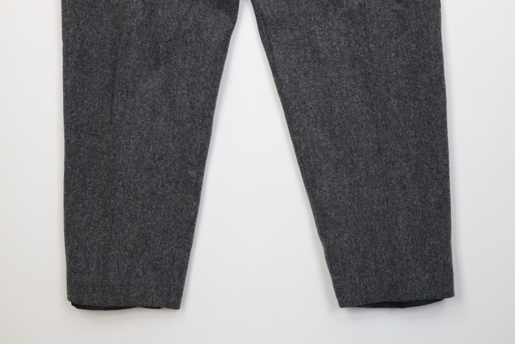 Vintage Vintage 90s Streetwear Wool Pants Businesscore Gray Size 32" / US 10 / IT 46 - 4 Thumbnail