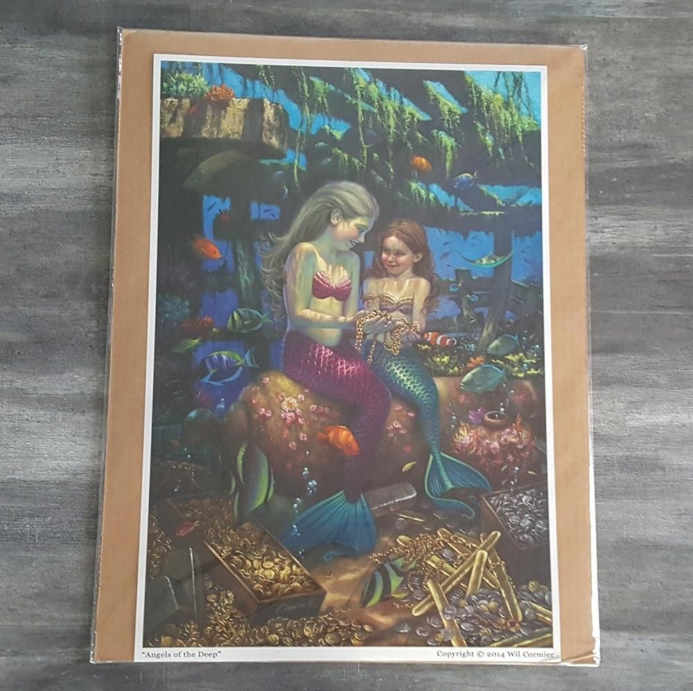 Designer Angels Of The Deep Photo Art Decor Size ONE SIZE - 3 Thumbnail