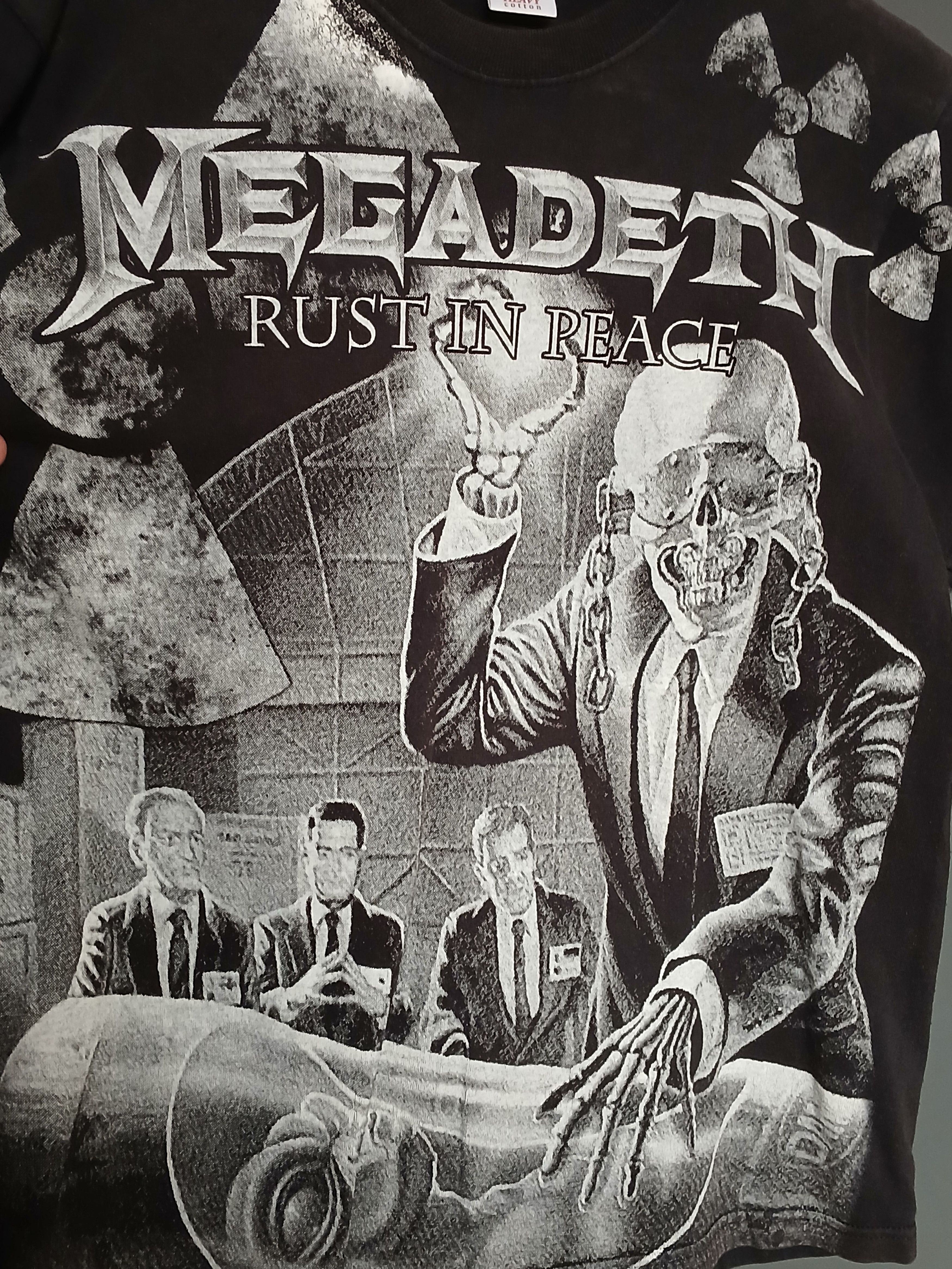 Band Tees × Megadeth Megadeth Rust In Peace T-Shirt Size US M / EU 48-50 / 2 - 3 Thumbnail