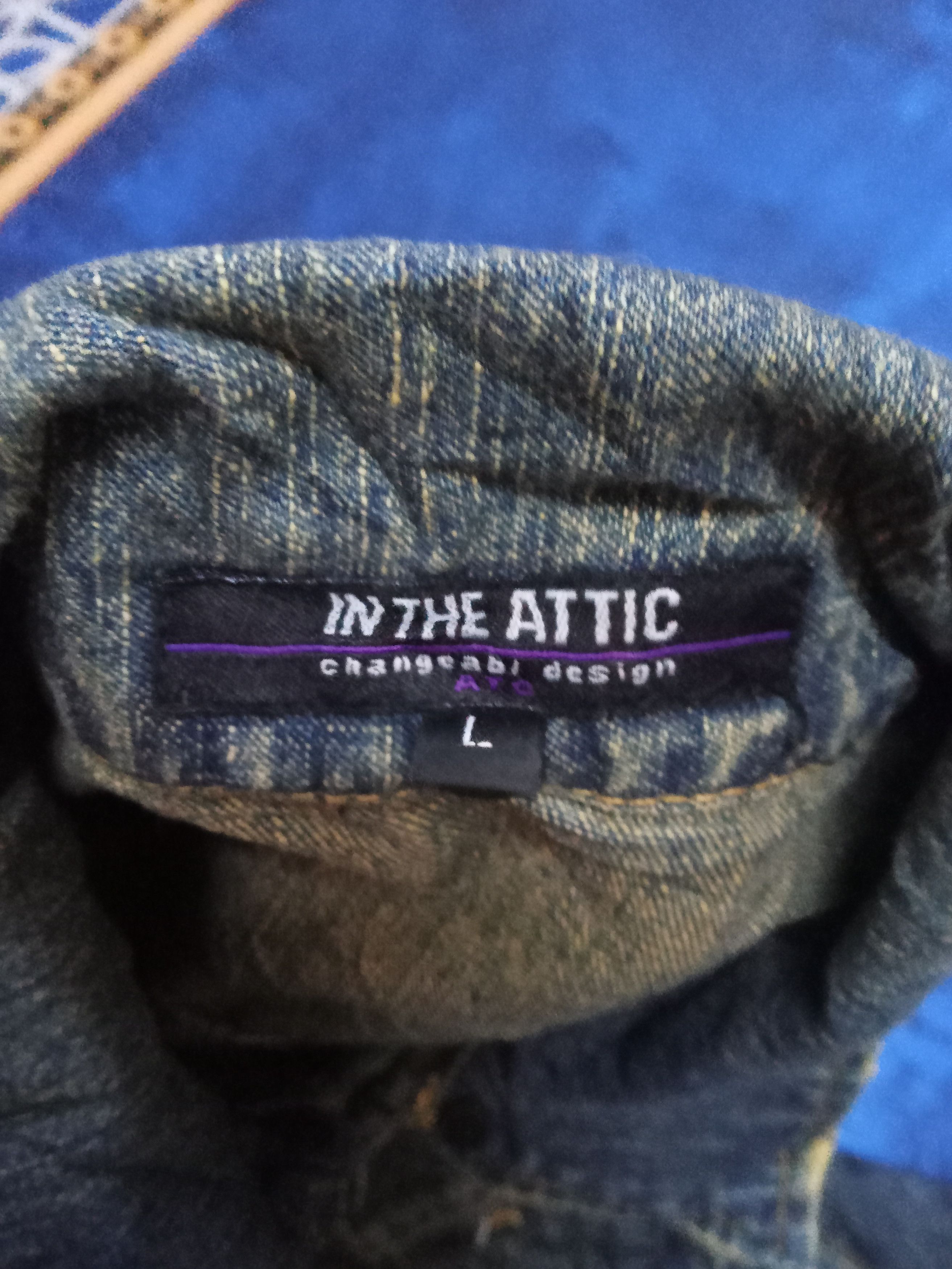 In The Attic In The Attic Distressed Torn & Rusty Design Denim Jacket Size US L / EU 52-54 / 3 - 3 Thumbnail