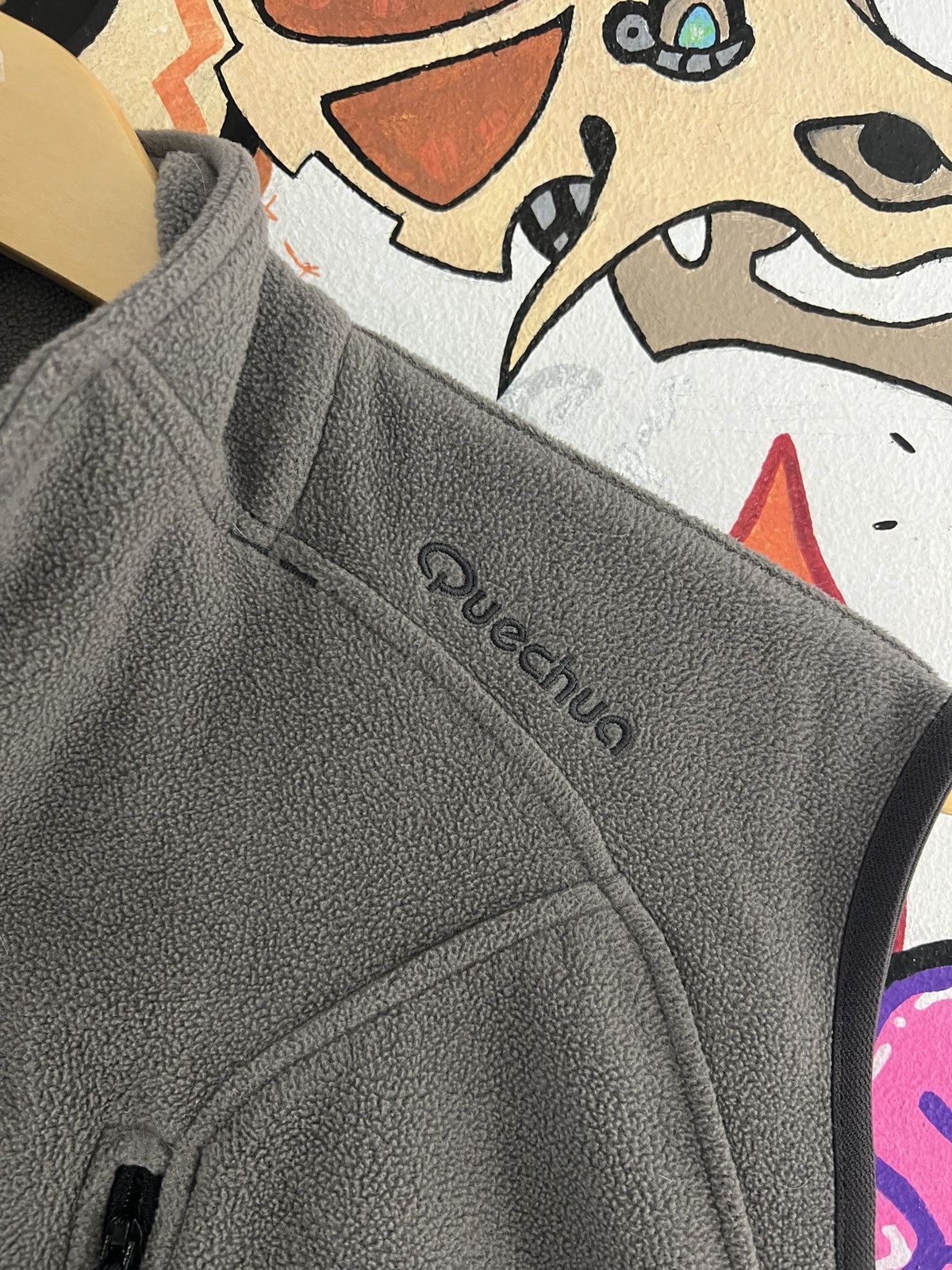 Vintage Quechua Vintage Zip Up Fleece Vest Size US L / EU 52-54 / 3 - 3 Thumbnail